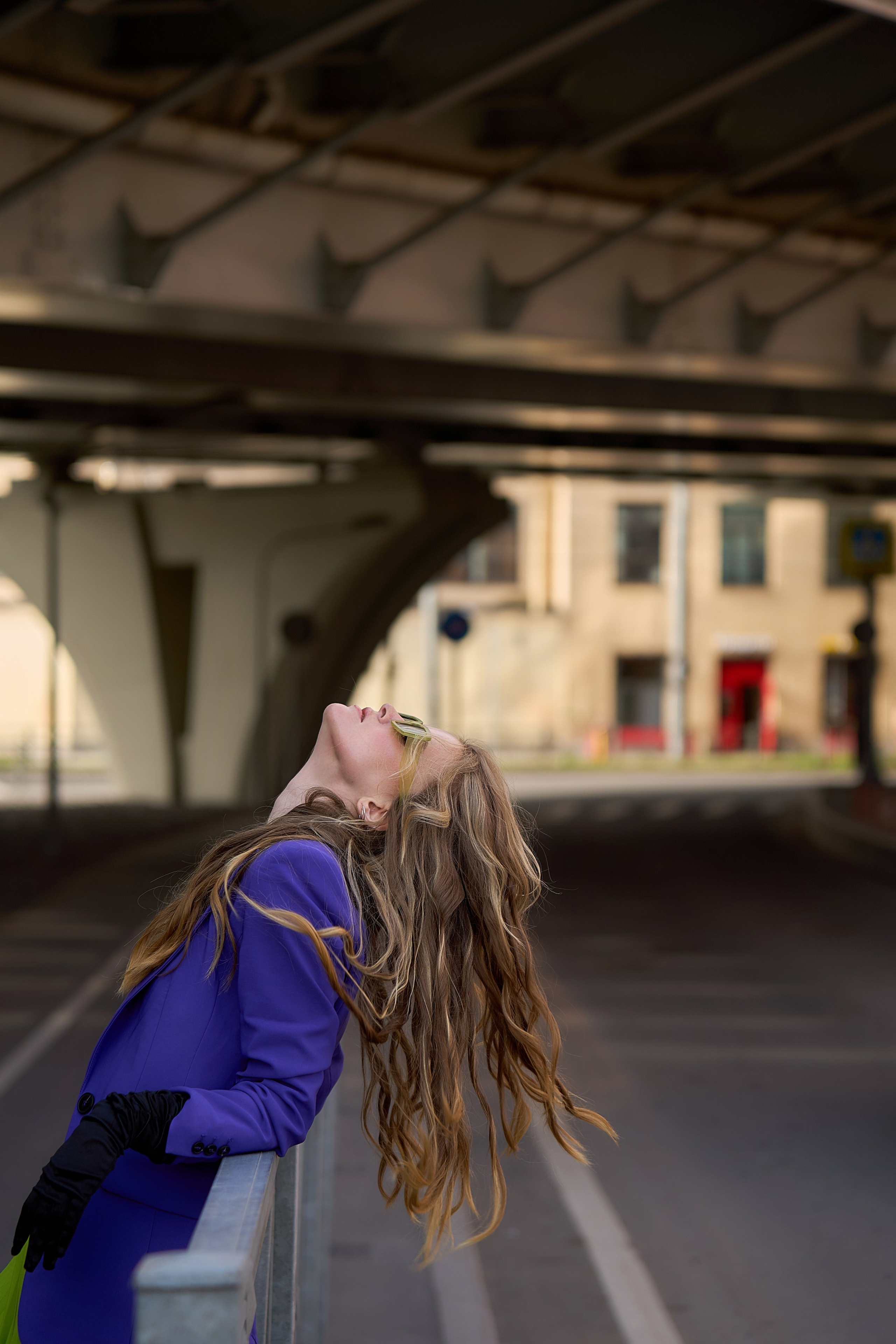 Мост Бетанкура съёмка женского портрета. Мартазова Екатерина фотограф. Екатеринбург