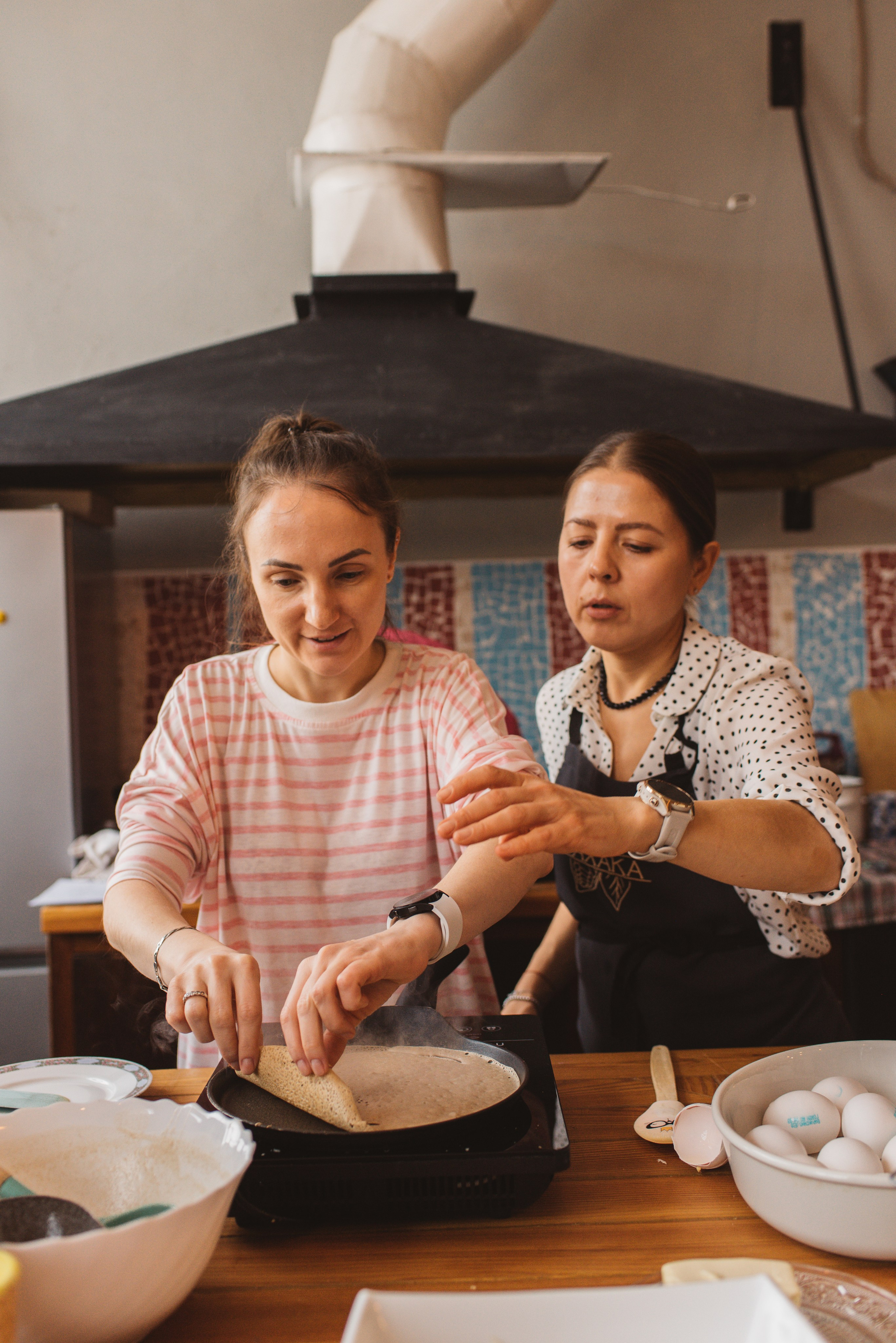 Простраство Тепло. Блинный день. Сайт портфолио