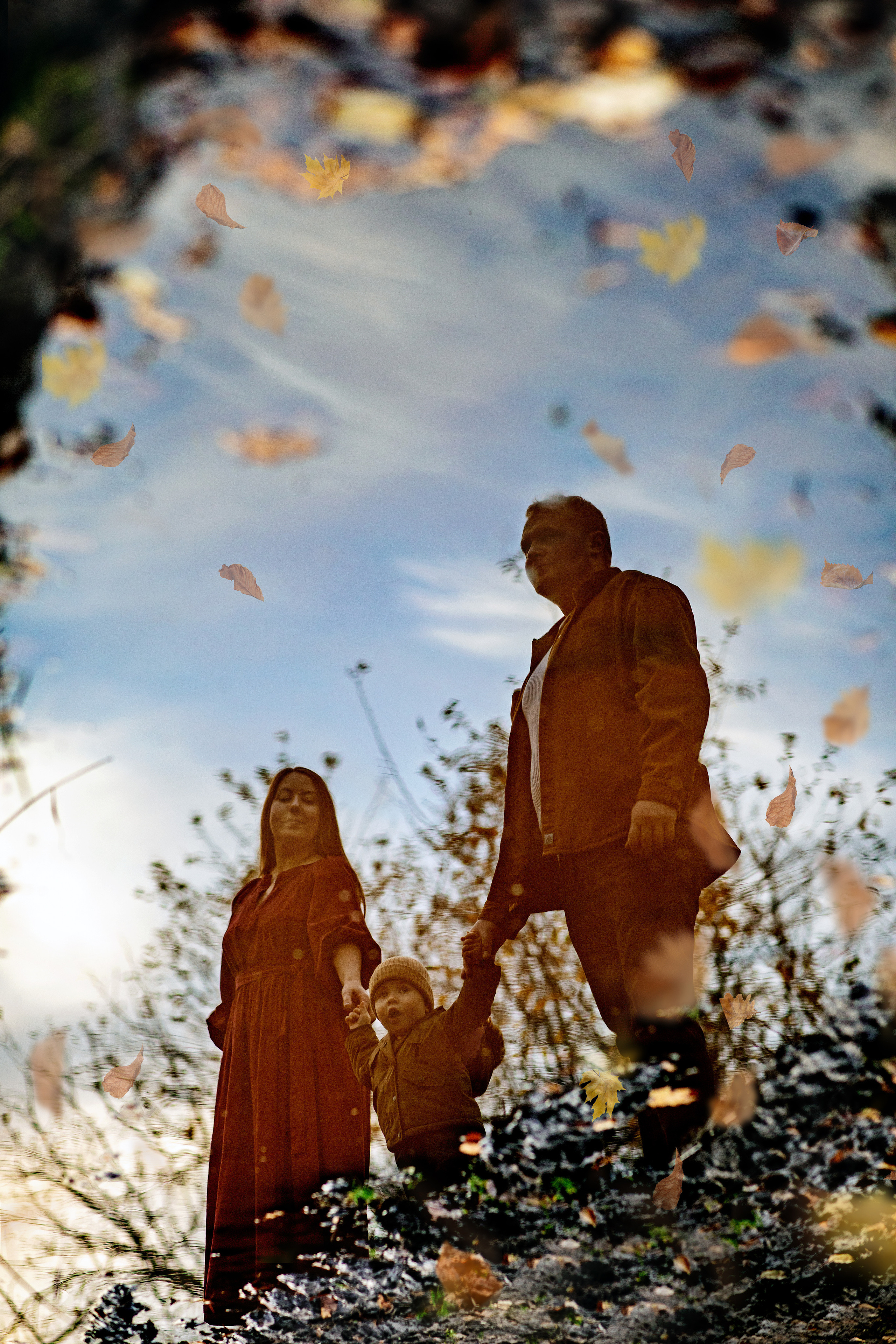 Осенняя фотопрогулка для семьи Ани и Вячеслава в Ясной Поляне. Женский семейный фотограф Тула Москва Захарова Анна