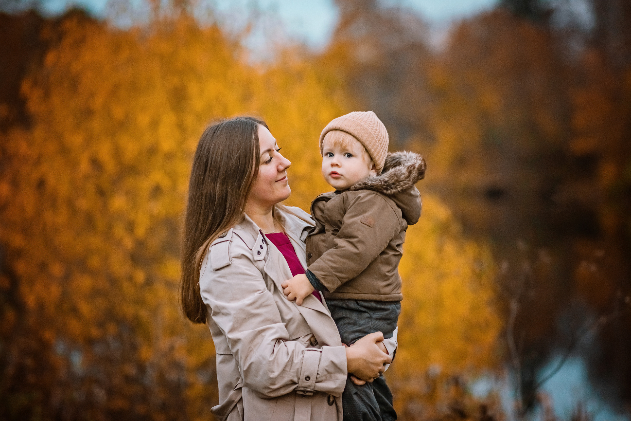Осенняя фотопрогулка для семьи Ани и Вячеслава в Ясной Поляне. Женский семейный фотограф Тула Москва Захарова Анна