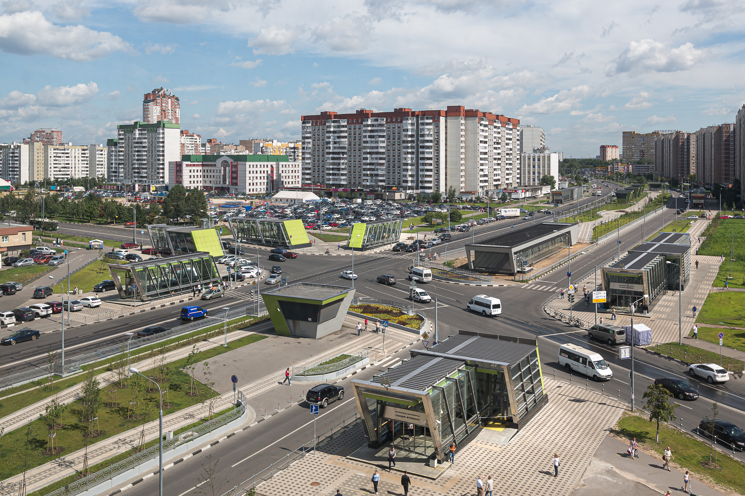 Фотосъемка строительства и инфраструктуры: Строительство метро в Жулебино, станция Жулебино