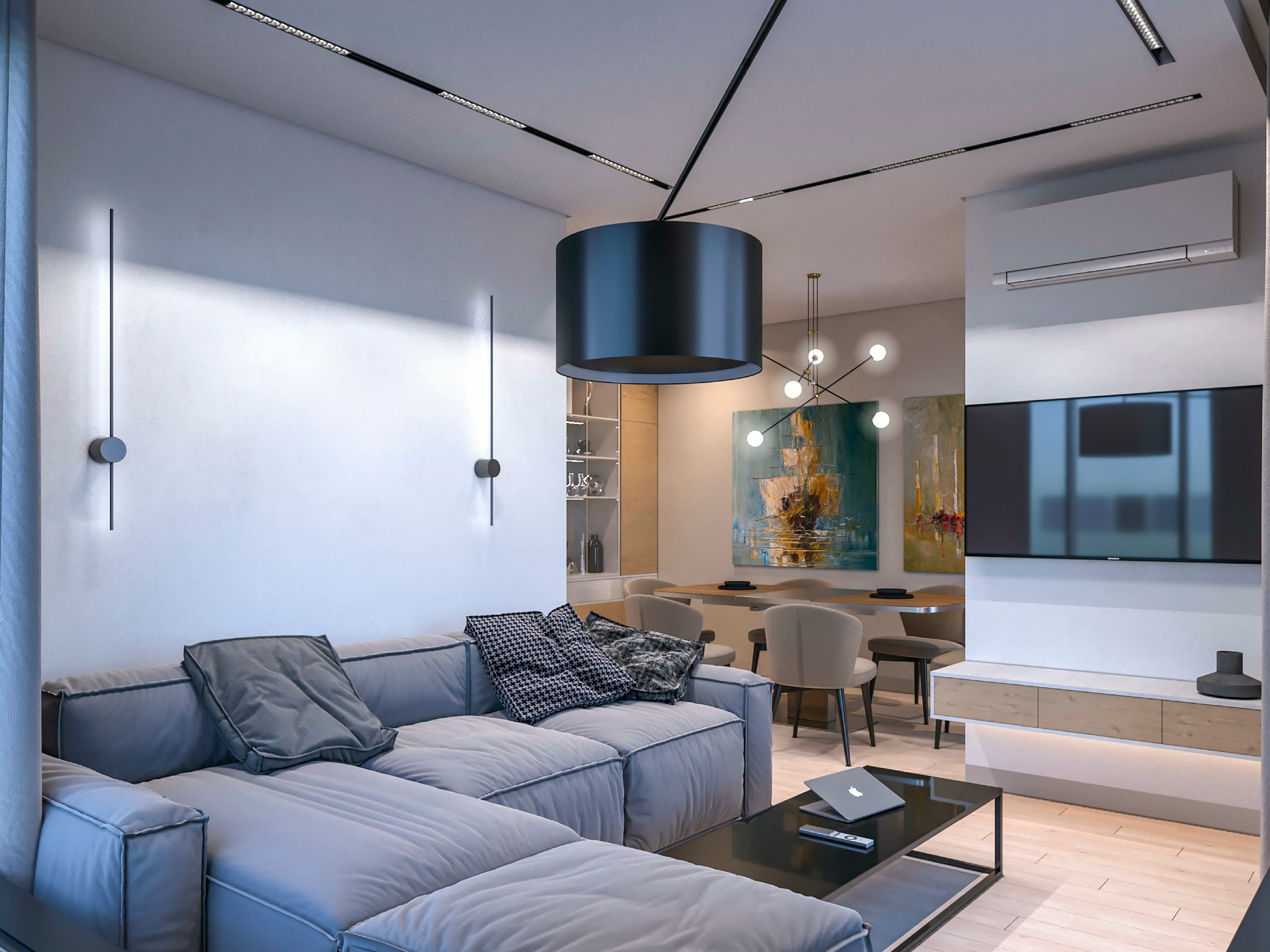 Дизайн проект интерьера танхауса в г. Сочи