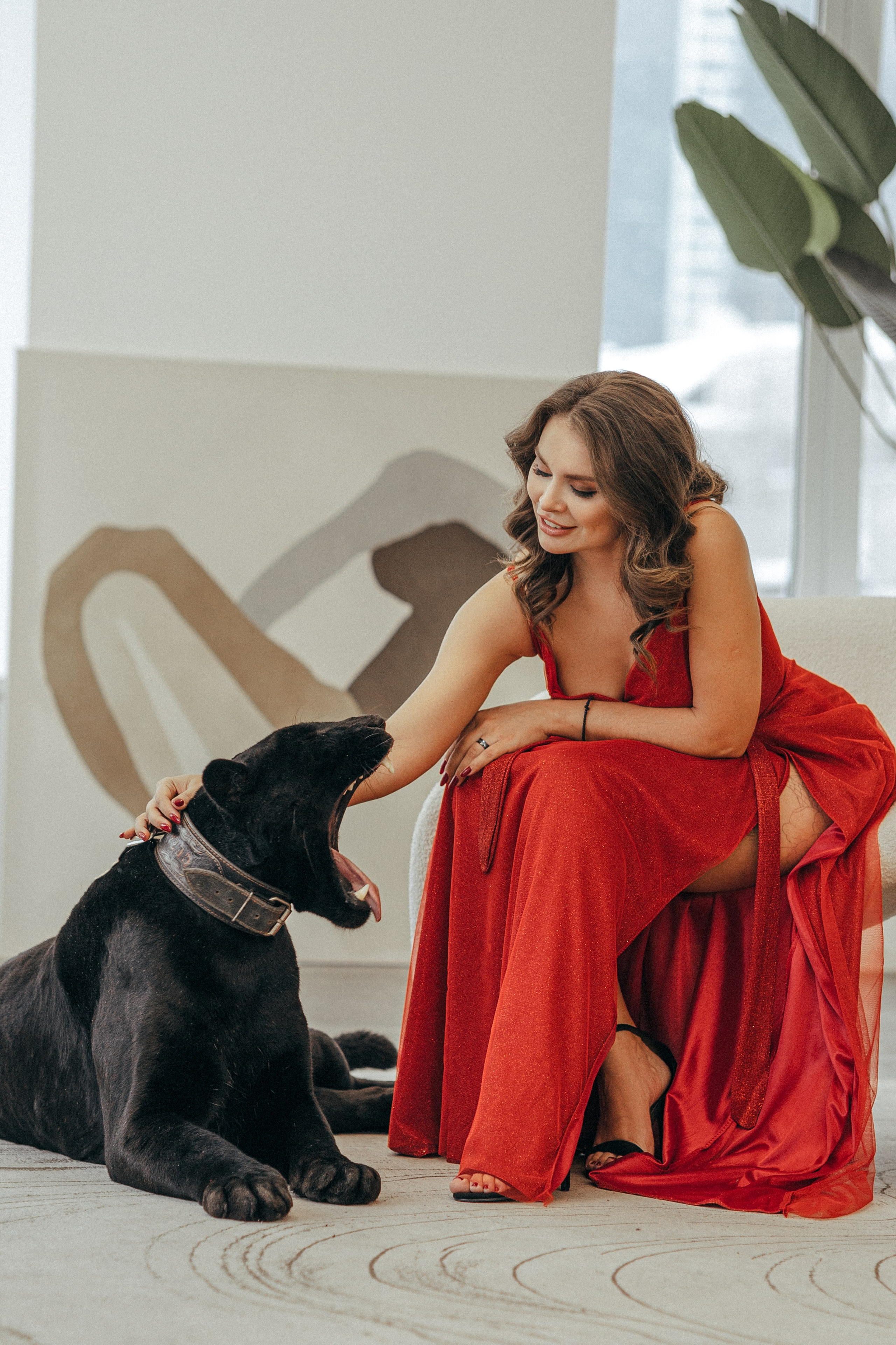 Съёмка с пантерой. Женский и семейный фотограф в Москве Ирина Вертебная