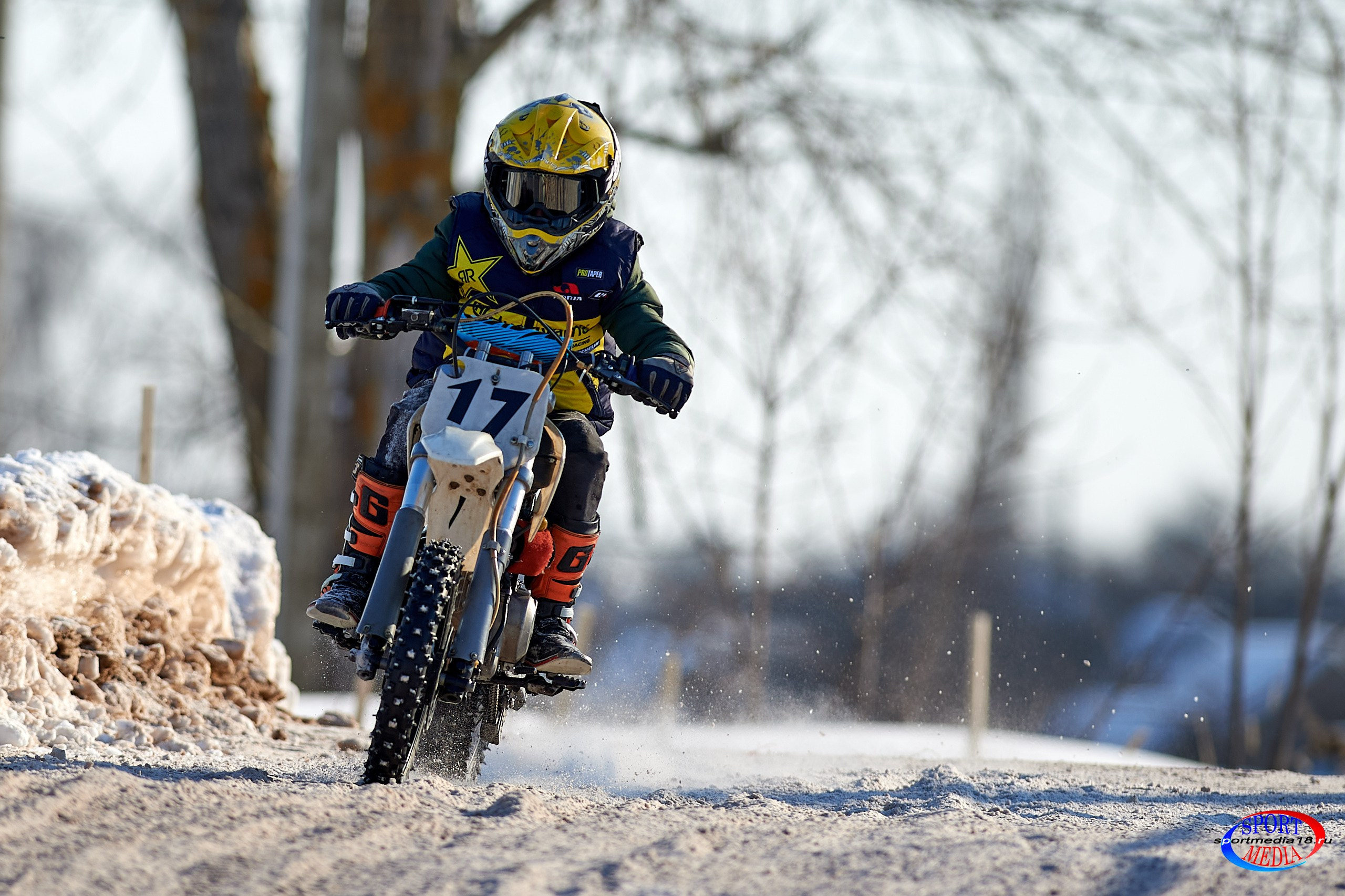 3 этап Кубка Удмуртской Республики по мотокроссу. Воткинск 23.02.2025. Спортивный репортажный фотограф в Ижевске Сергей Мерзляков