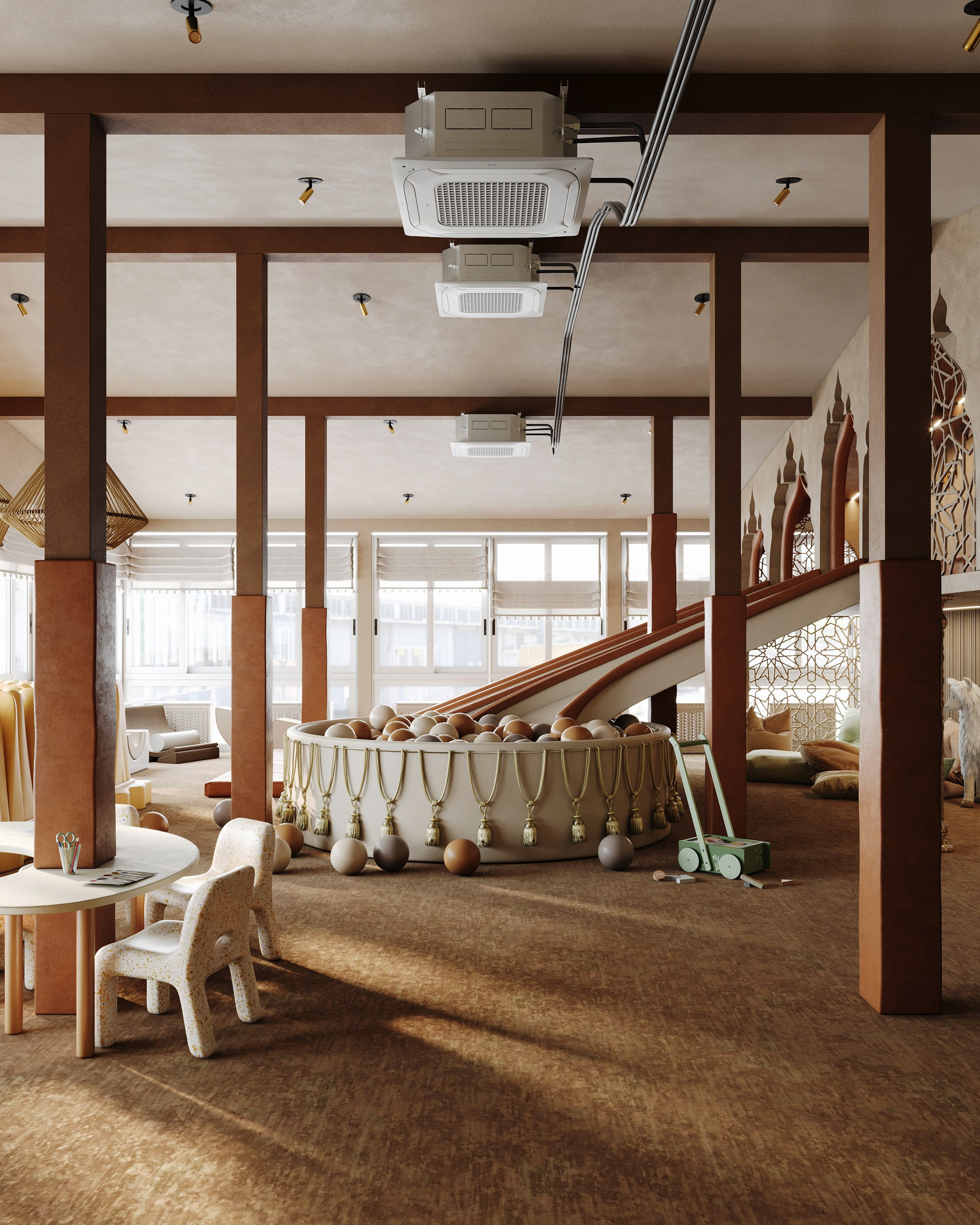 Чайхона: игровая комната | in2design. 3D визуализатор Екатерина Минакова