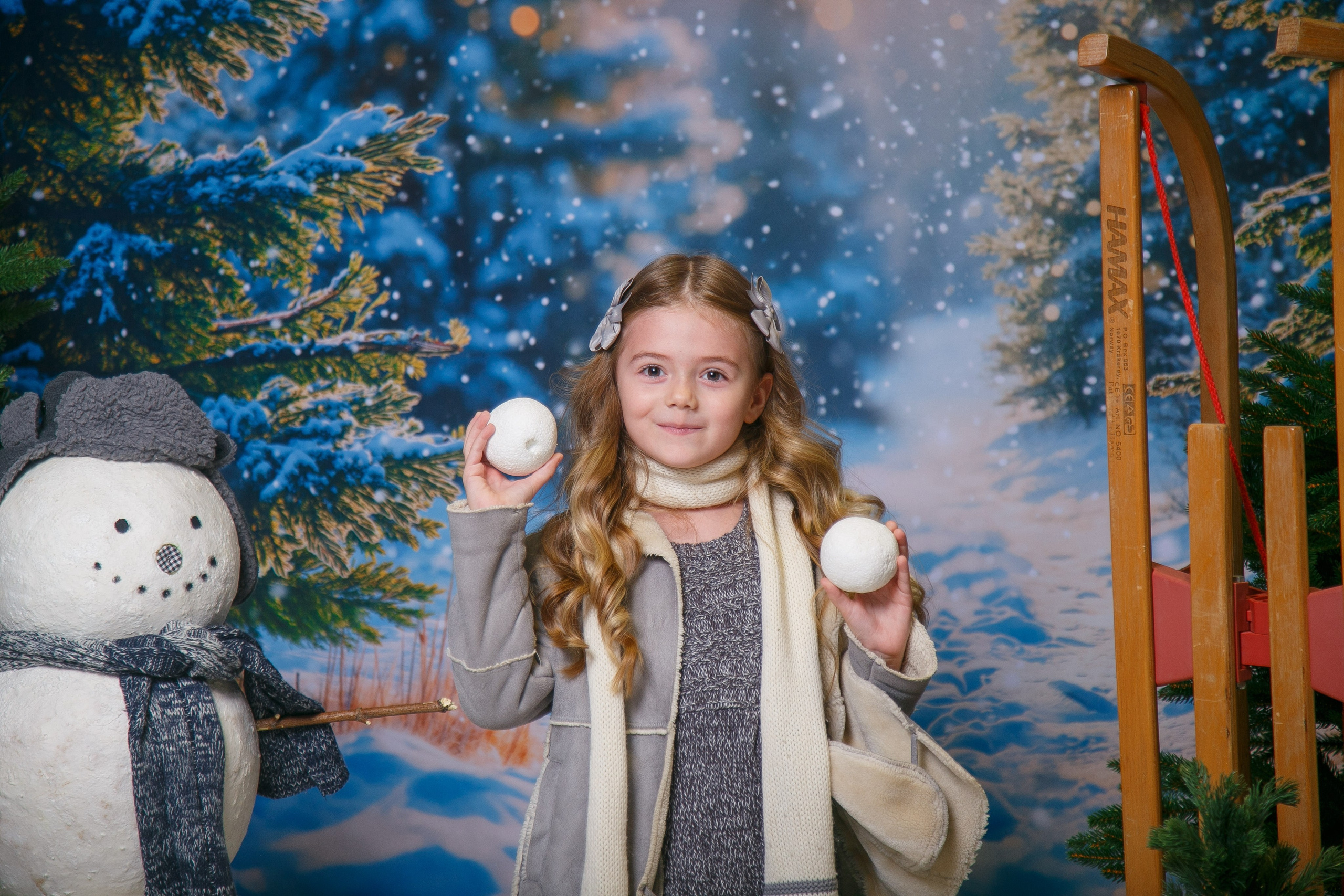 Зимний лес. Детская фотостудия Москва