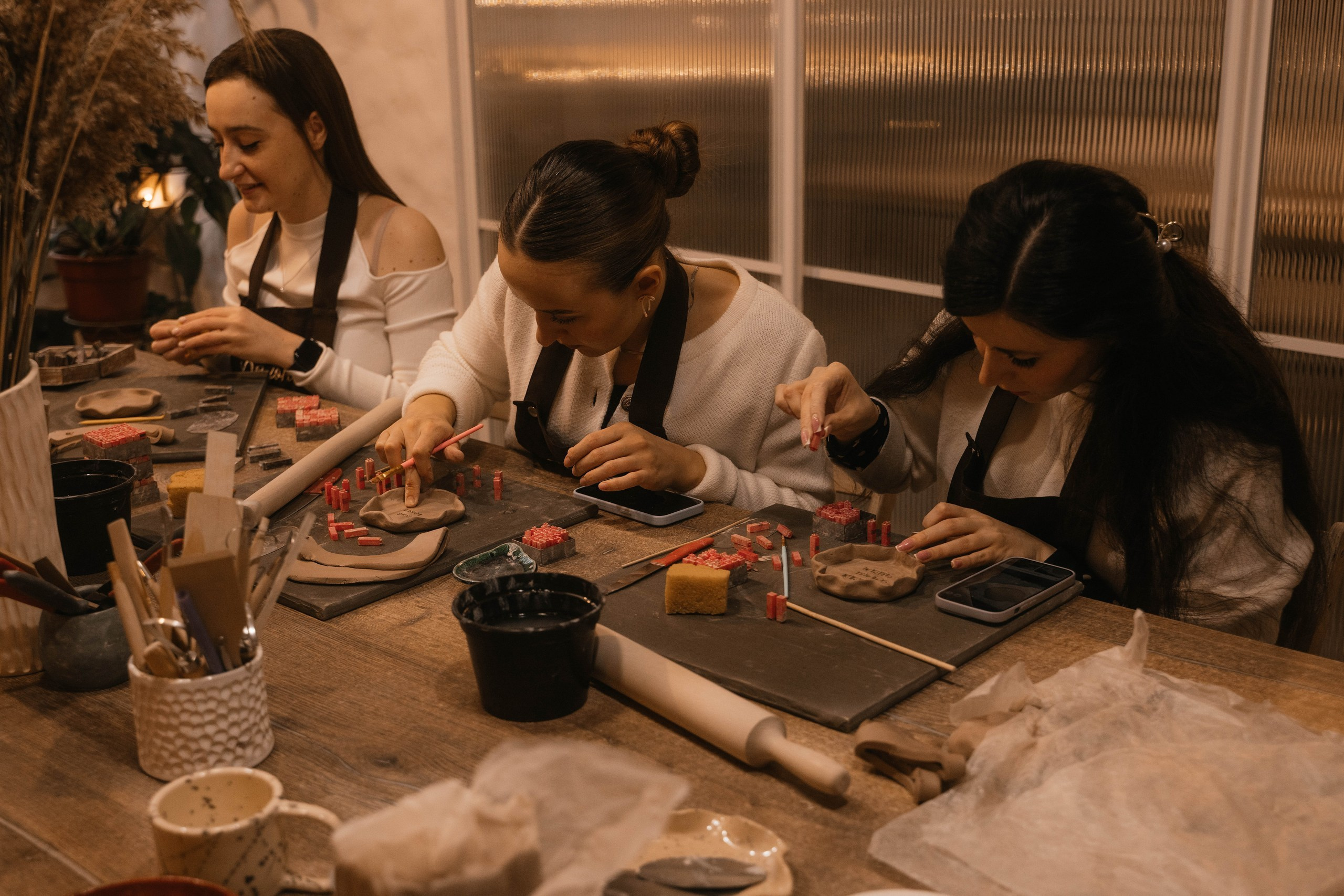 День рождения в гончарной мастерской. Свадебный, семейный фотограф в Рязани Лена Брант