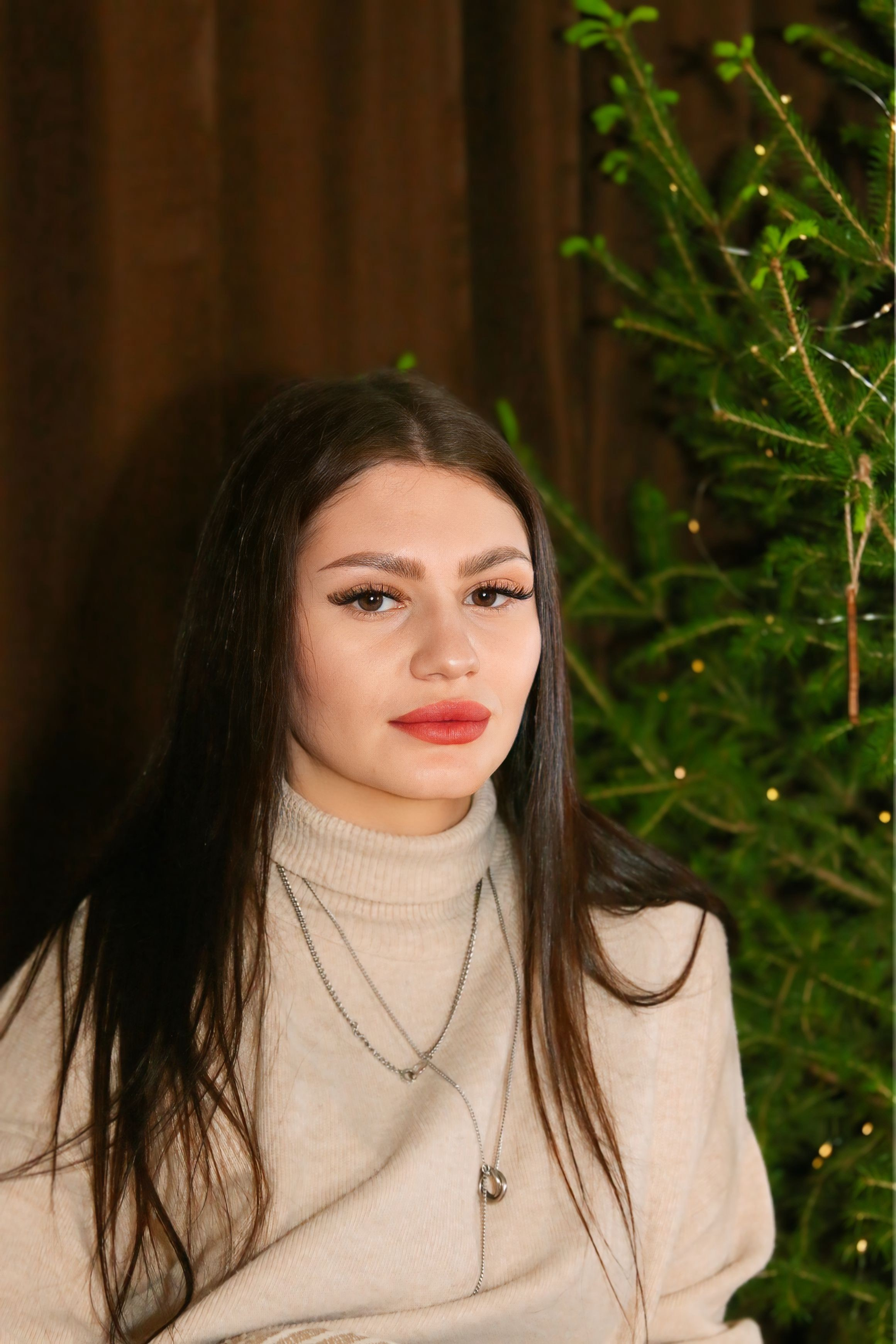 Новогодняя фотосессия мамы с сыном