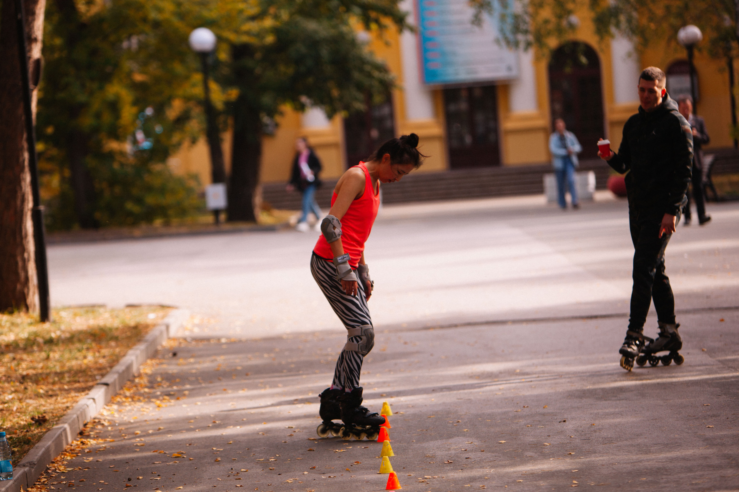 Сиброллер съемка в парке. Репортажный фотограф в Новосибирске