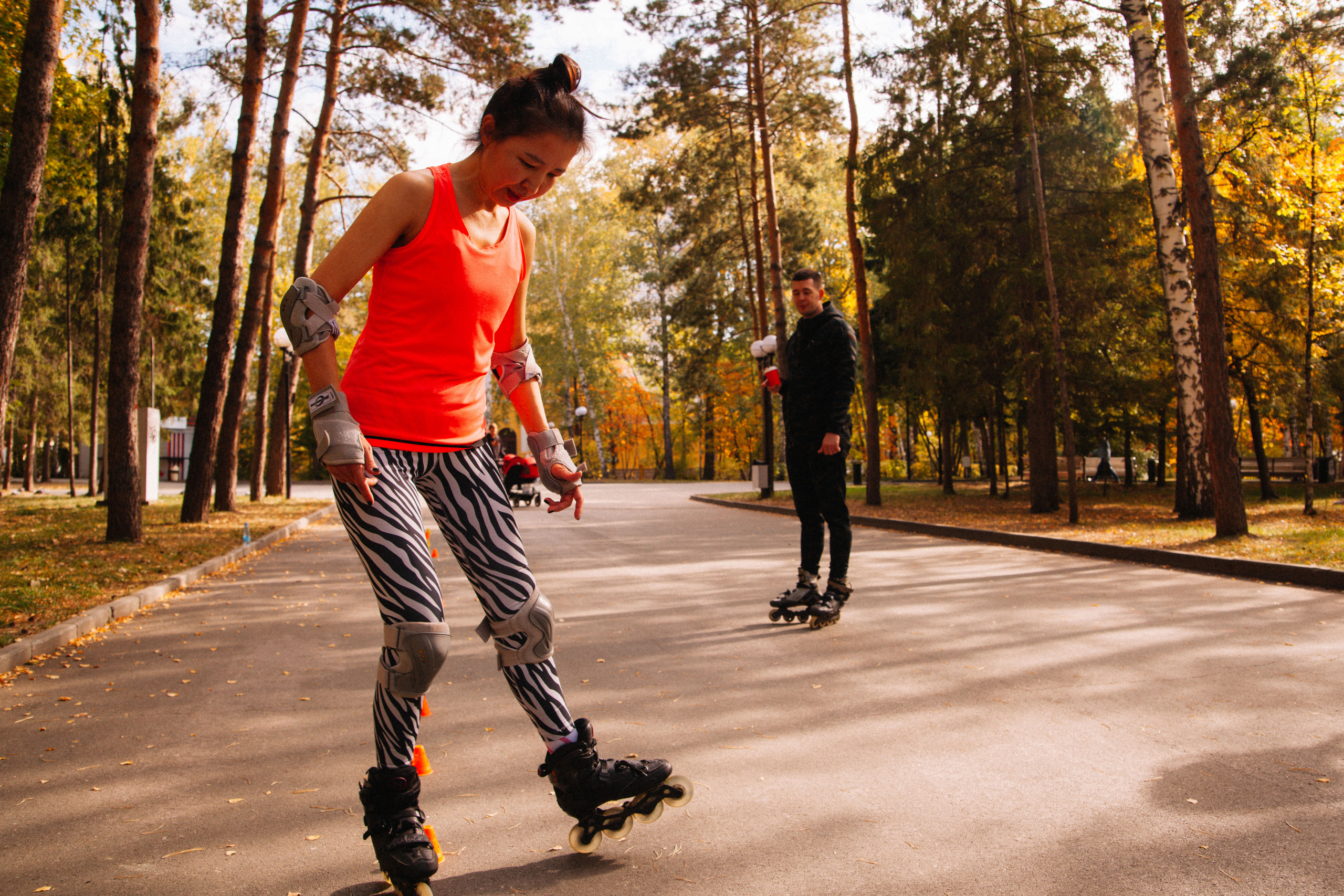 Сиброллер съемка в парке. Репортажный фотограф в Новосибирске
