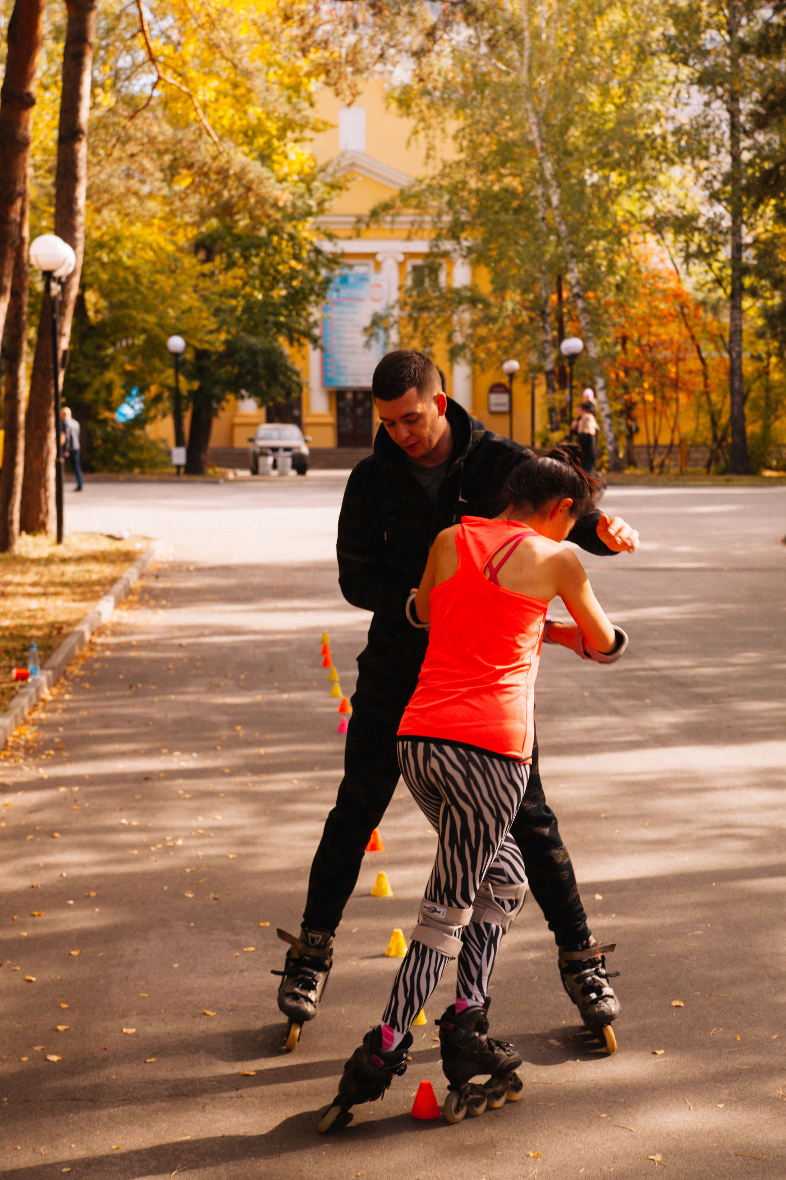 Сиброллер съемка в парке. Репортажный фотограф в Новосибирске