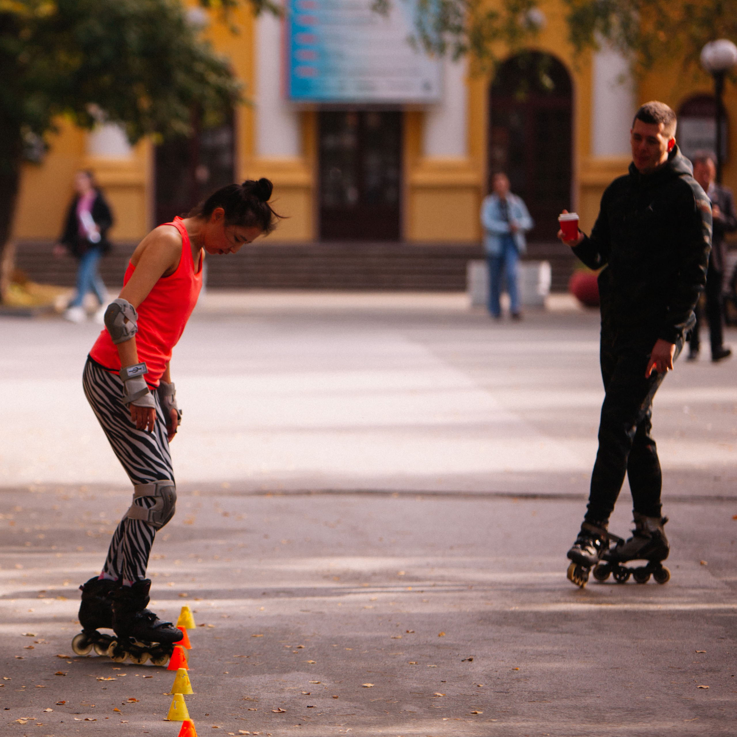 Сиброллер съемка в парке. Репортажный фотограф в Новосибирске