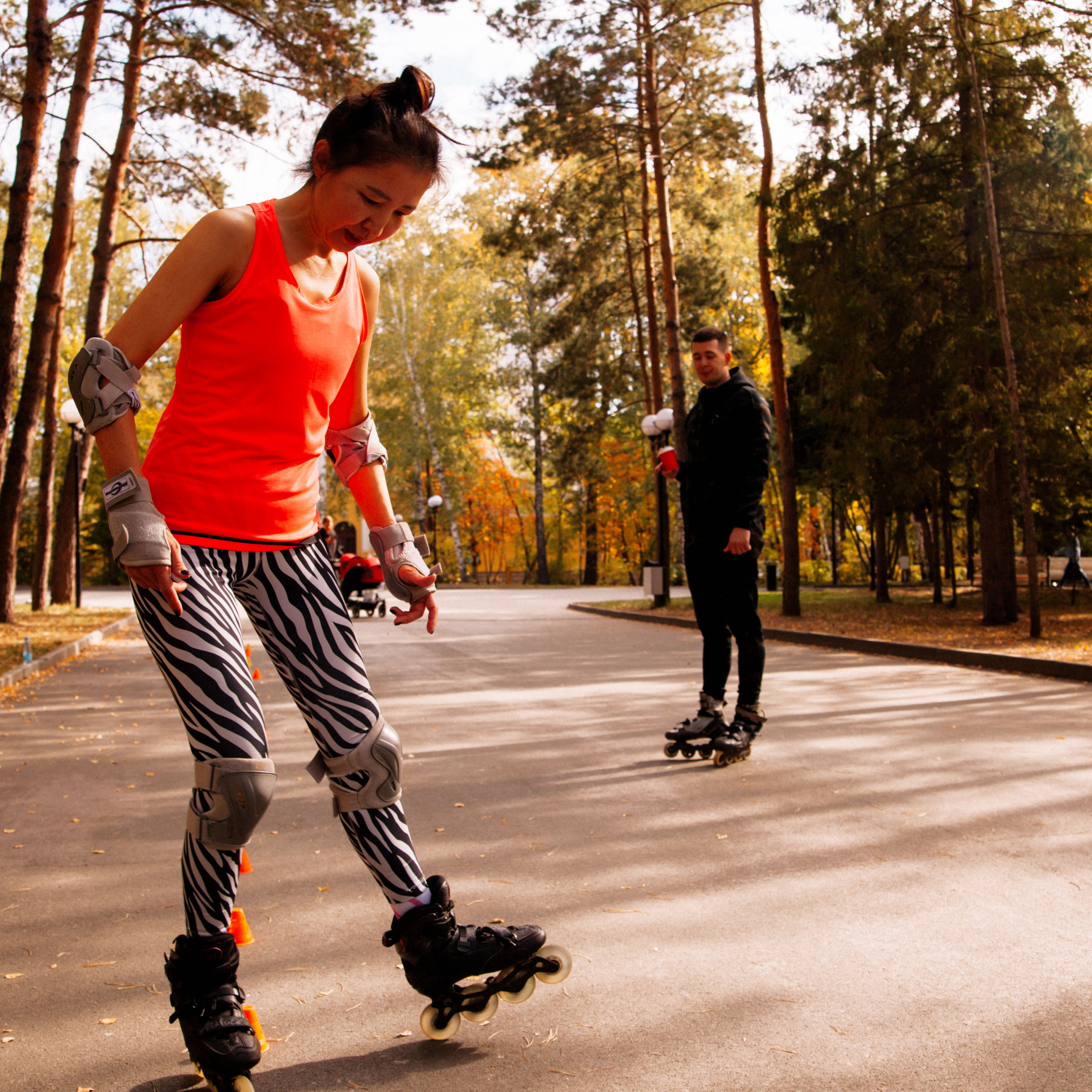 Сиброллер съемка в парке. Репортажный фотограф в Новосибирске