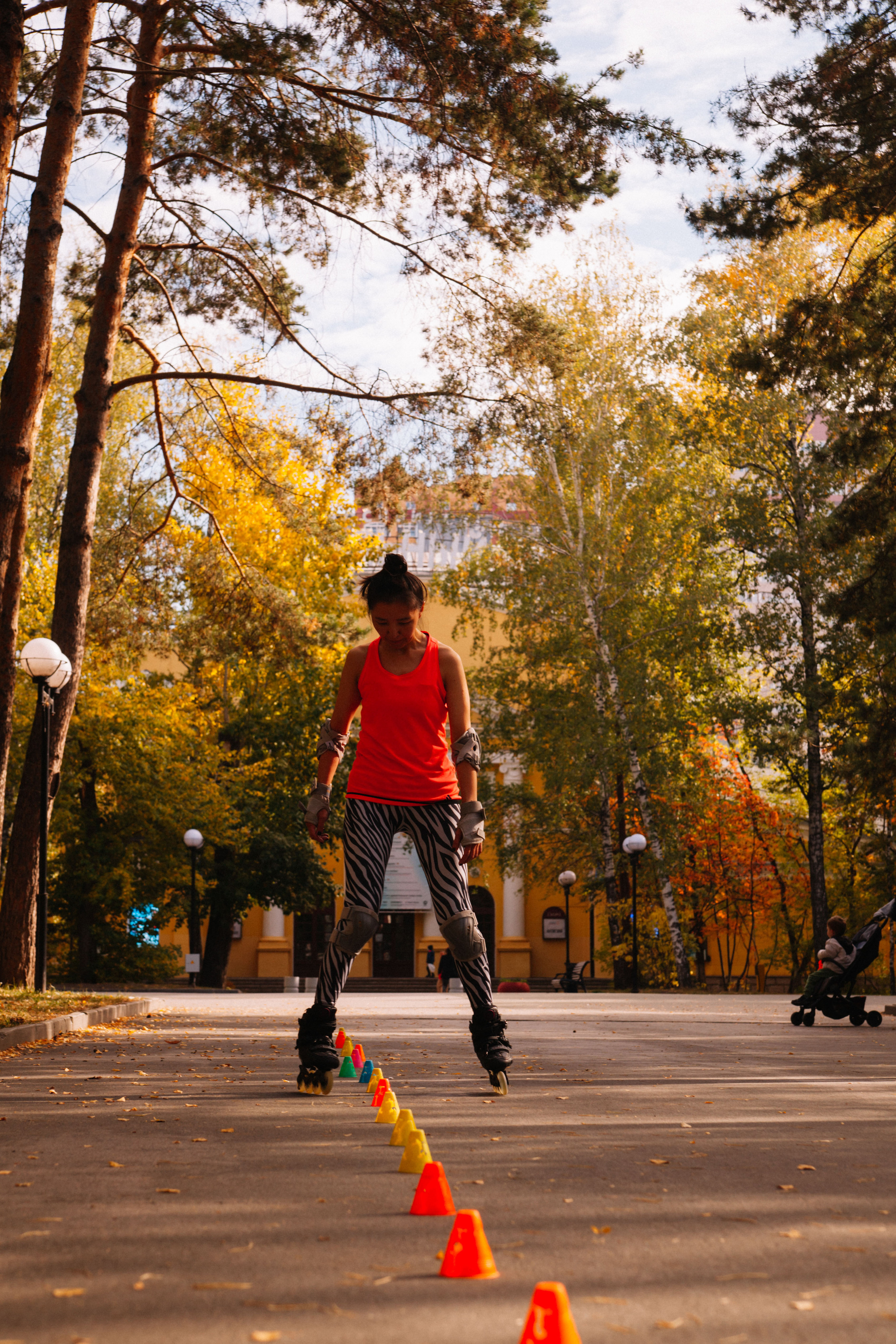 Сиброллер съемка в парке. Репортажный фотограф в Новосибирске