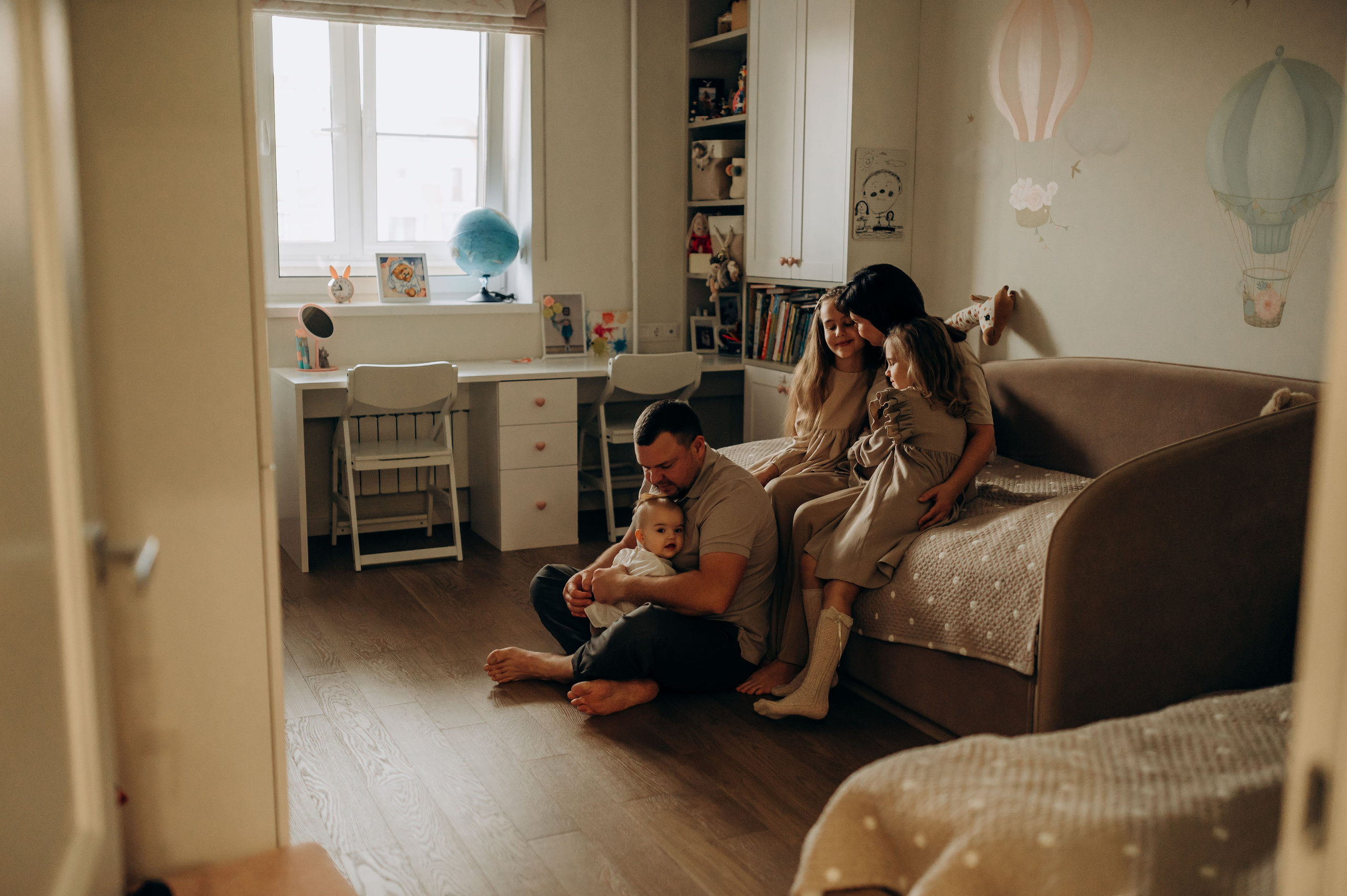 Годик младшей сестрёнке. Семейный фотограф в Домодедово и Москве Елена Пичугина