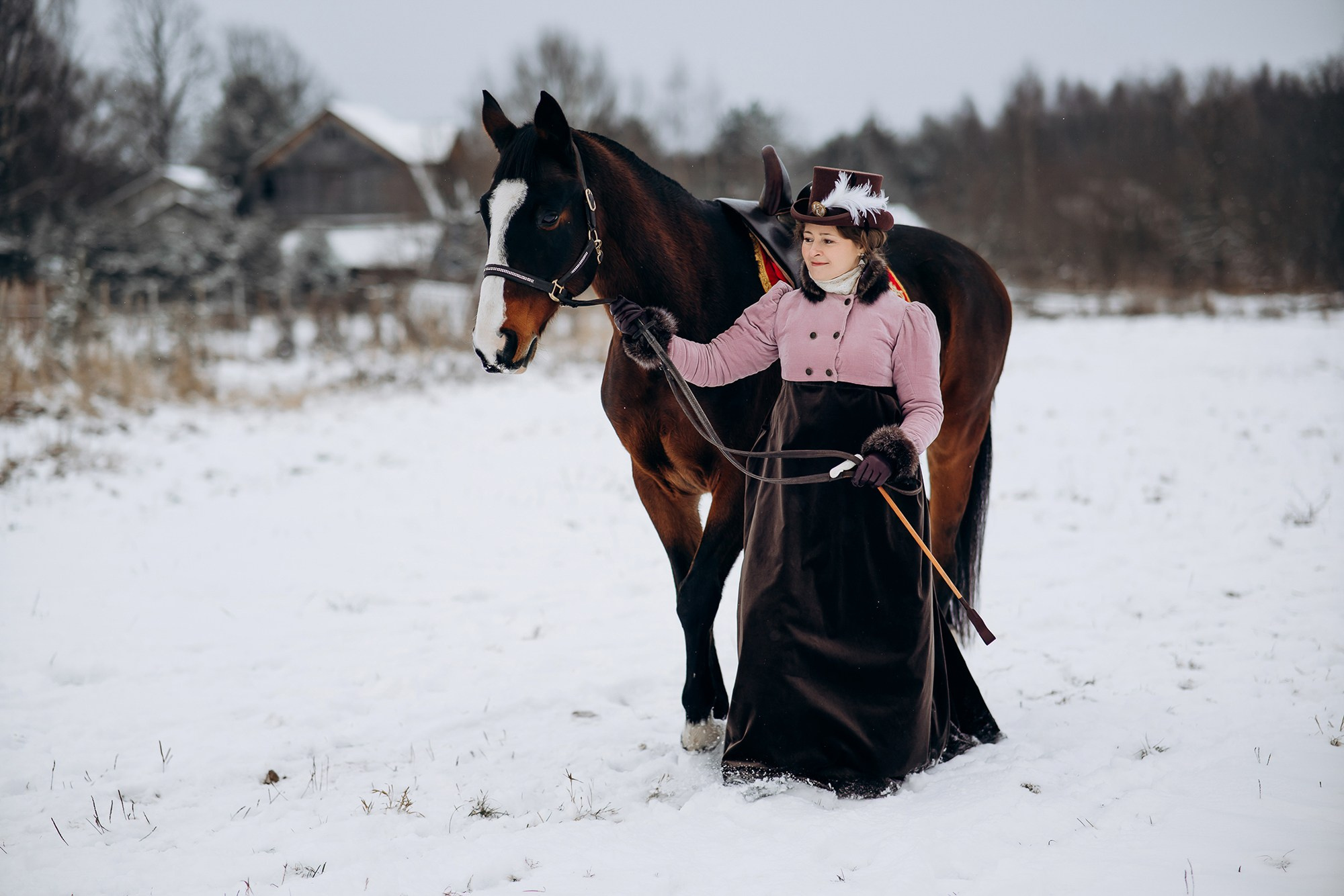 Фотосессия с лошадью в историческом образе. Свадебный и репортажный фотограф в Ярославле Евгений Сальников