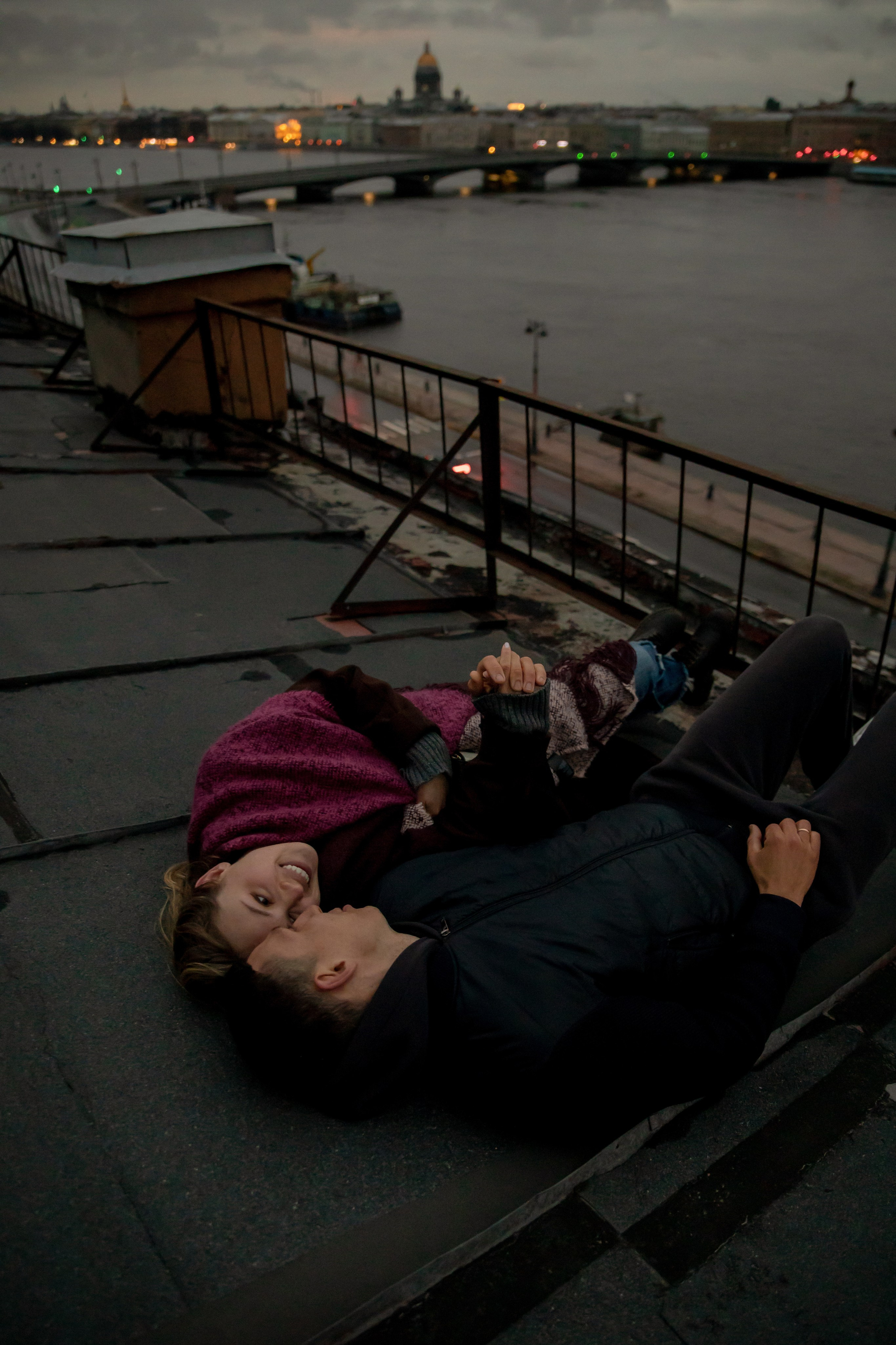 Лав стори на крыше. Свадебный и семейный фотограф в Москве Диана Левченко