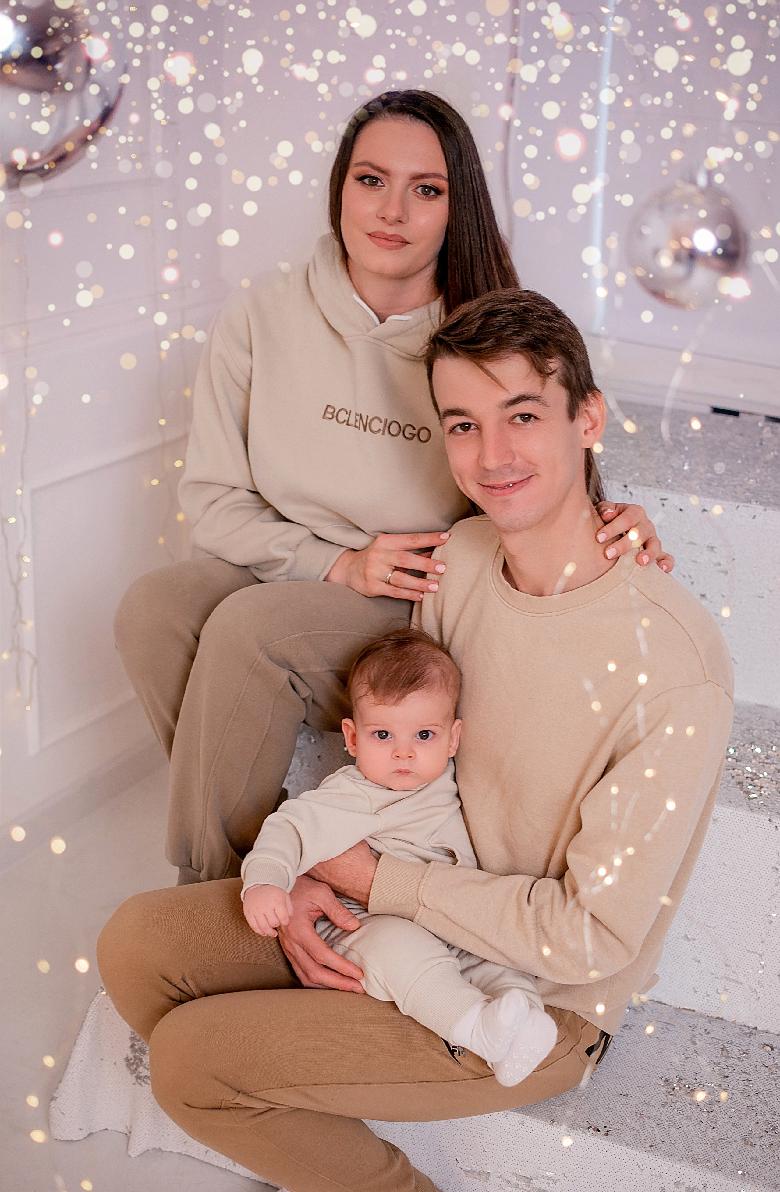 Новогодняя семейная фотосессия в Краснодаре 2023-2024. Фотограф новорожденных Краснодар Малышенко Надежда