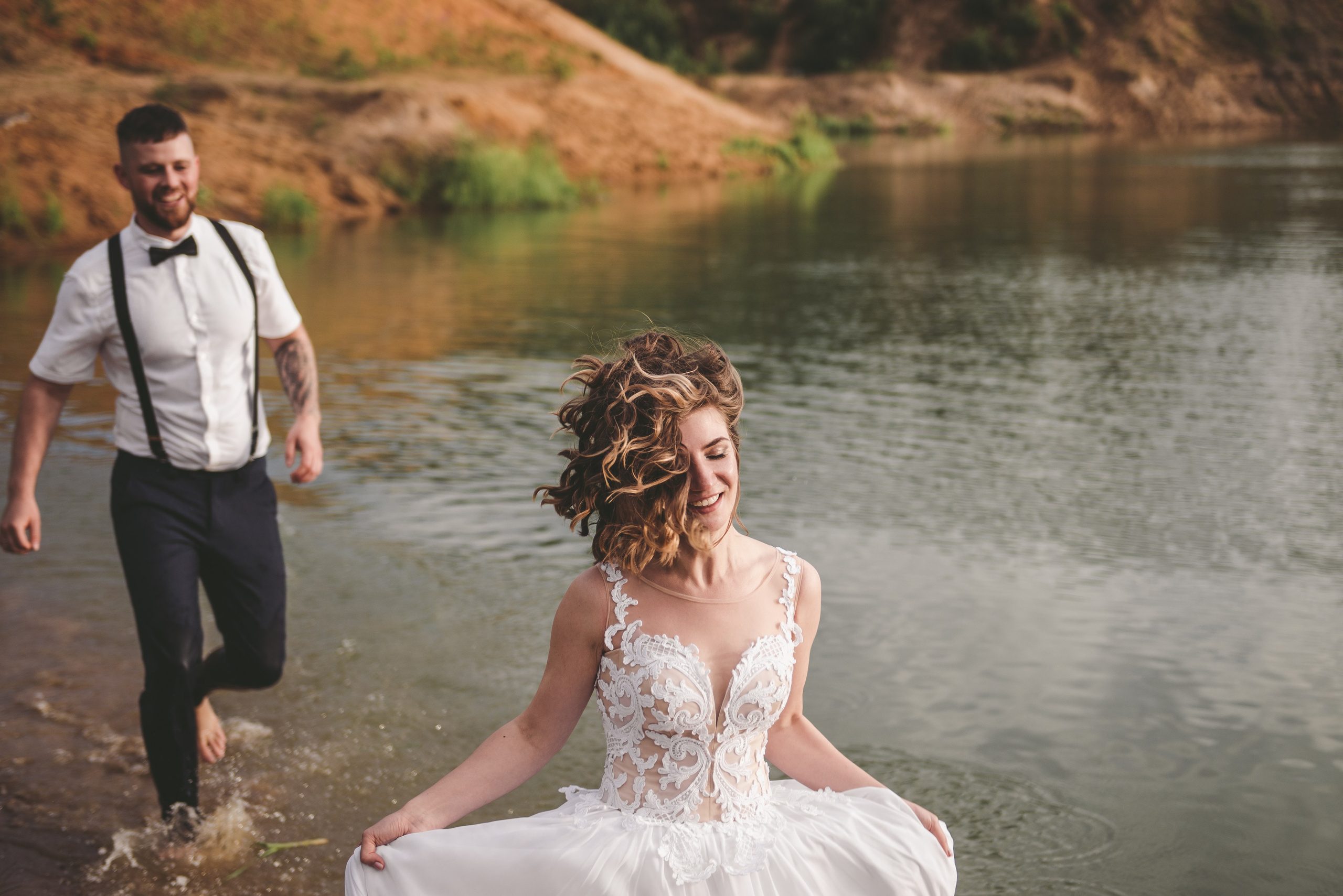 Выездная регистрация на песчаном карьере. Свадебный и семейный фотограф София Невская