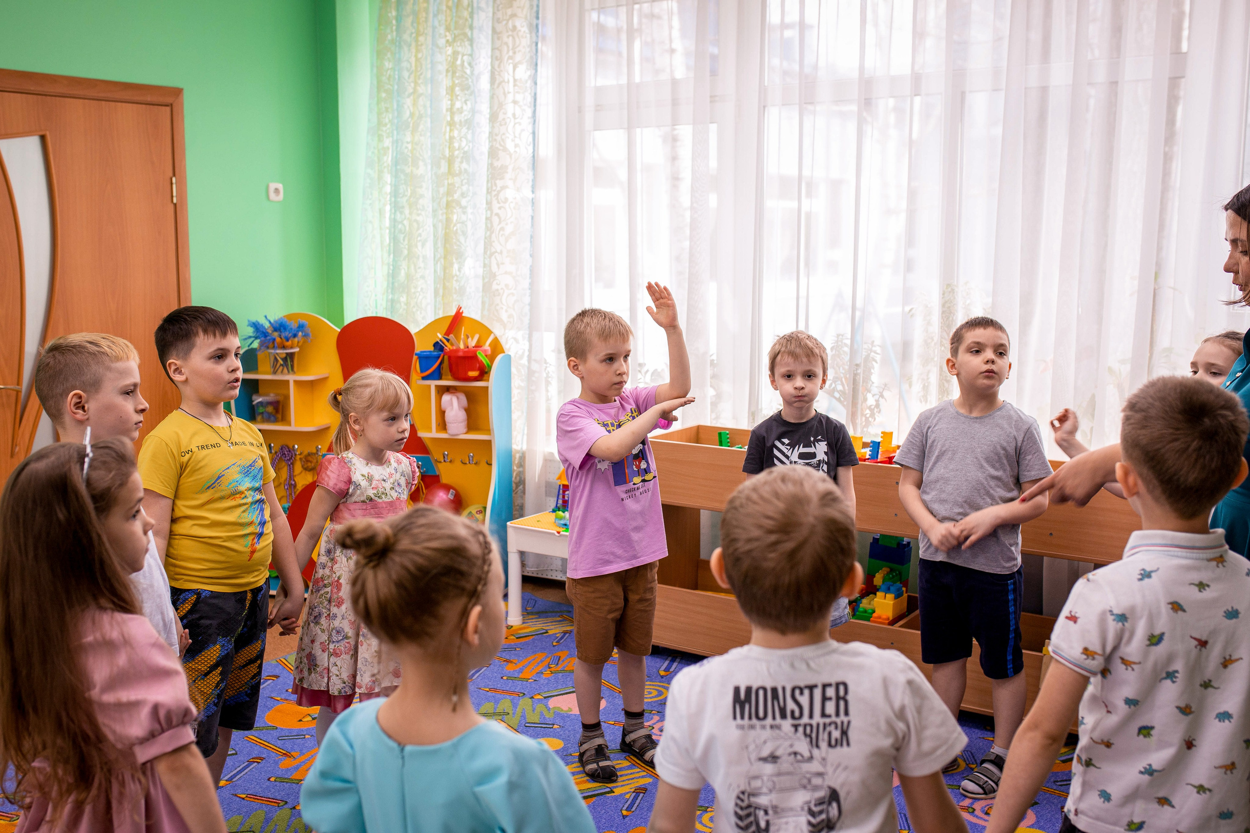 Степа, Даша и Алиса в детском саду. Семейный и детский фотограф город Тында Дарья