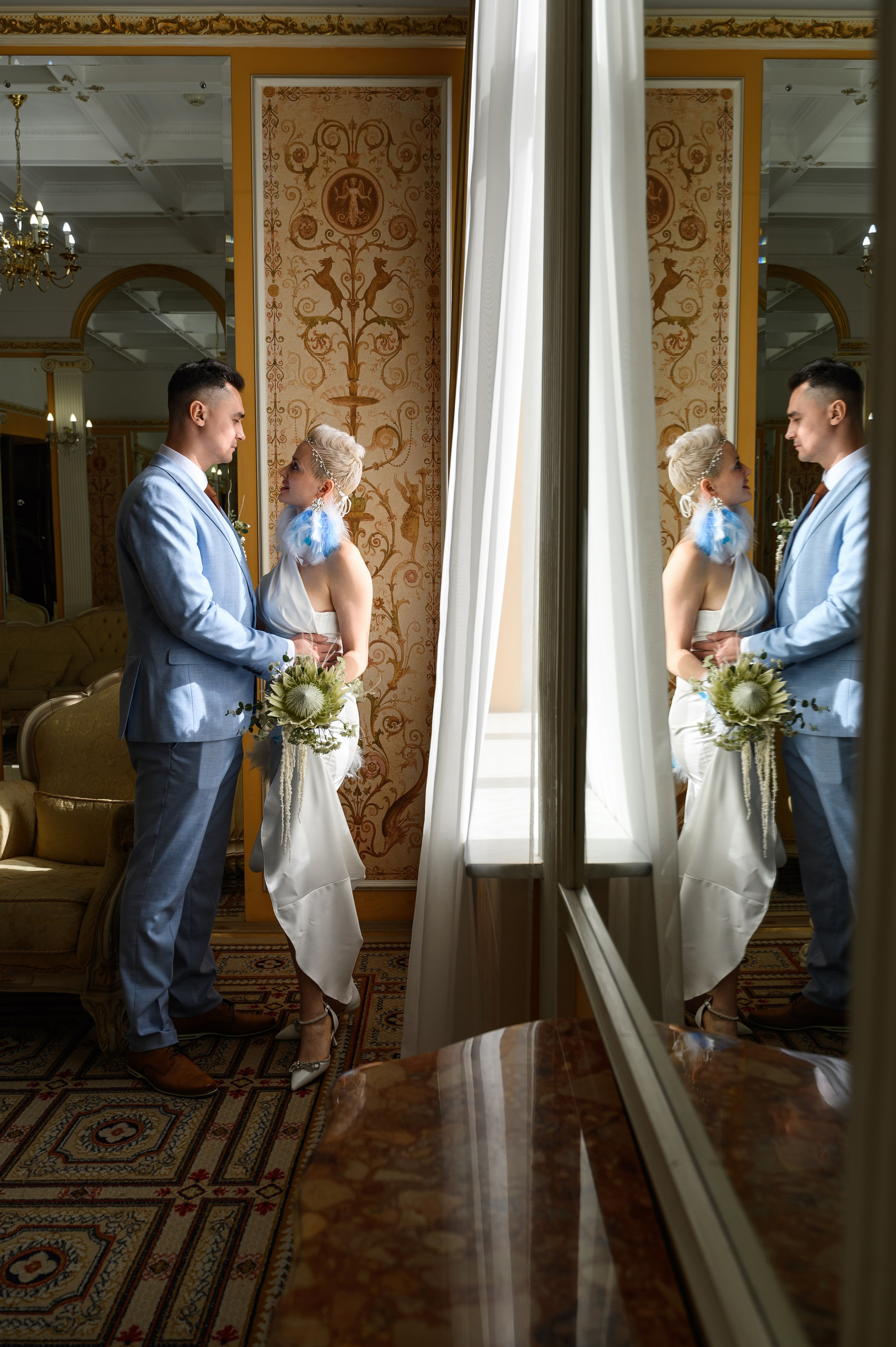 Свадебная фотосессия Дворец бракосочетания № 1. Свадебный фотограф Москва Юрий Кульман