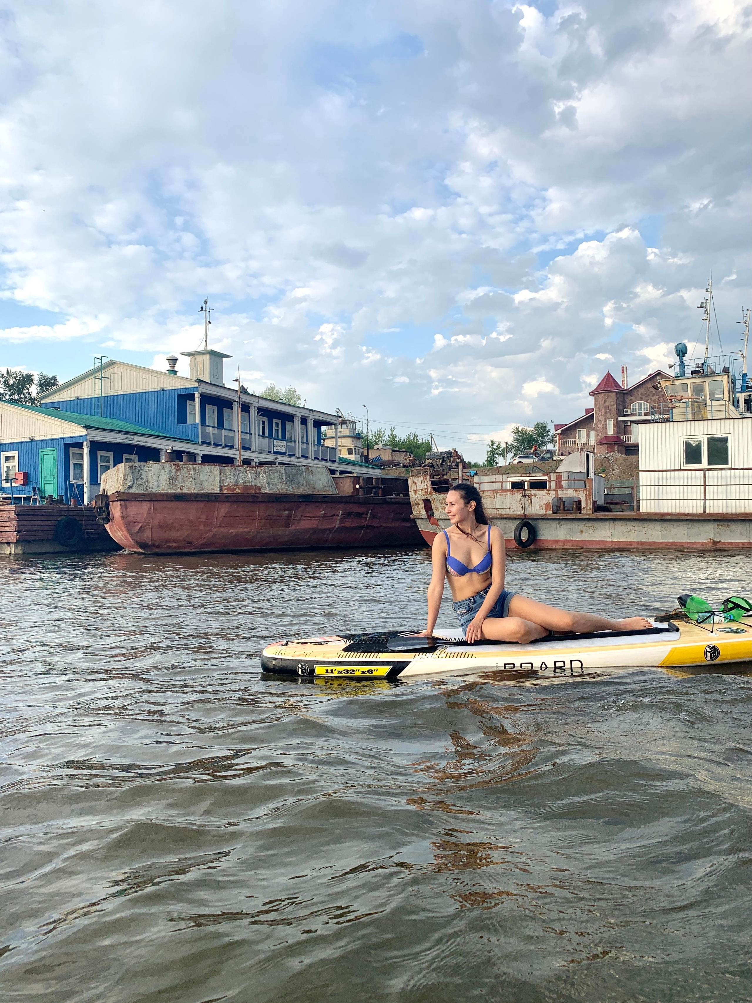 Прогулка на сапбордах в Уфе с Монумента до Затона