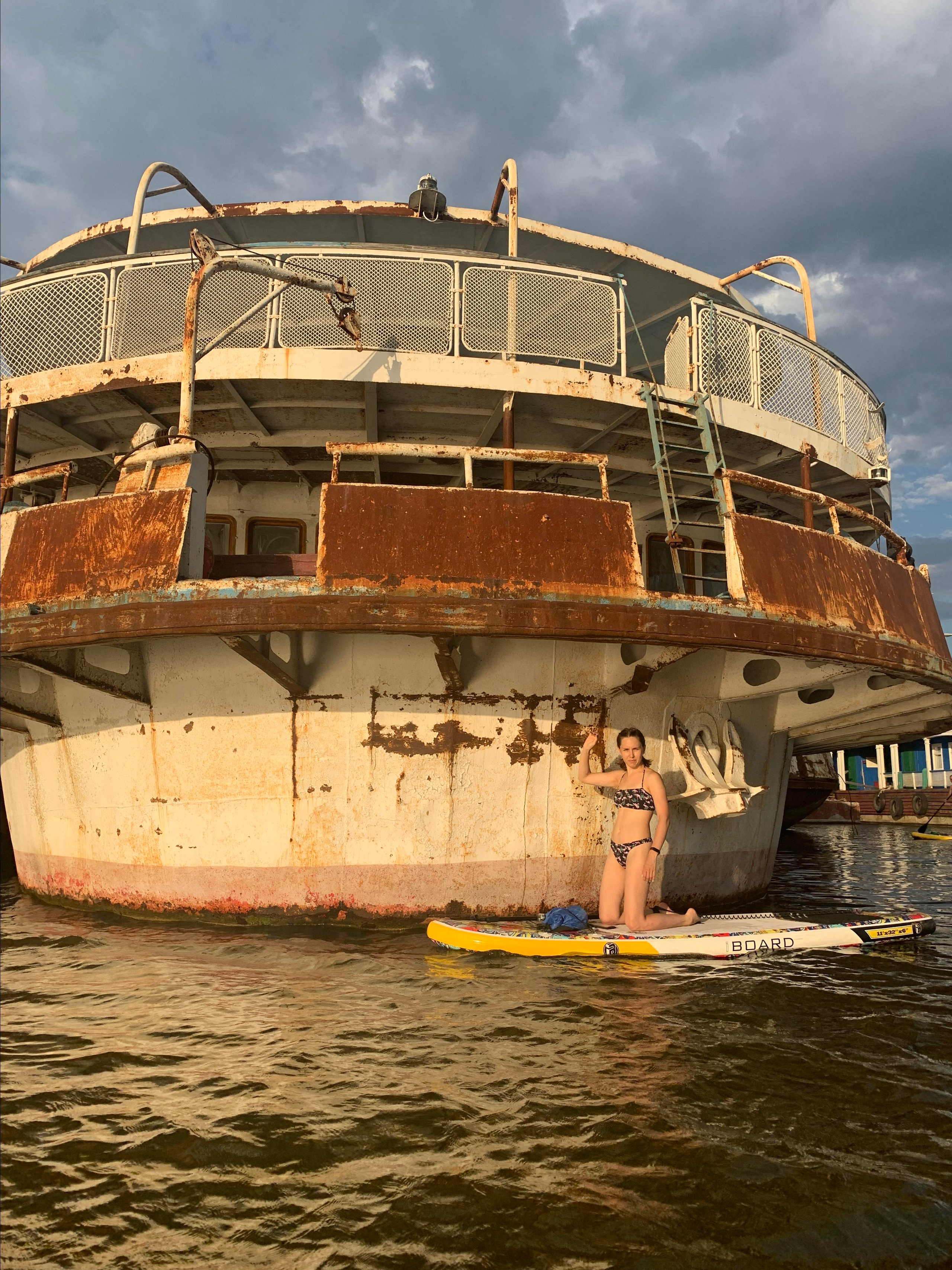 Прогулка на сапбордах в Уфе с Монумента до Затона