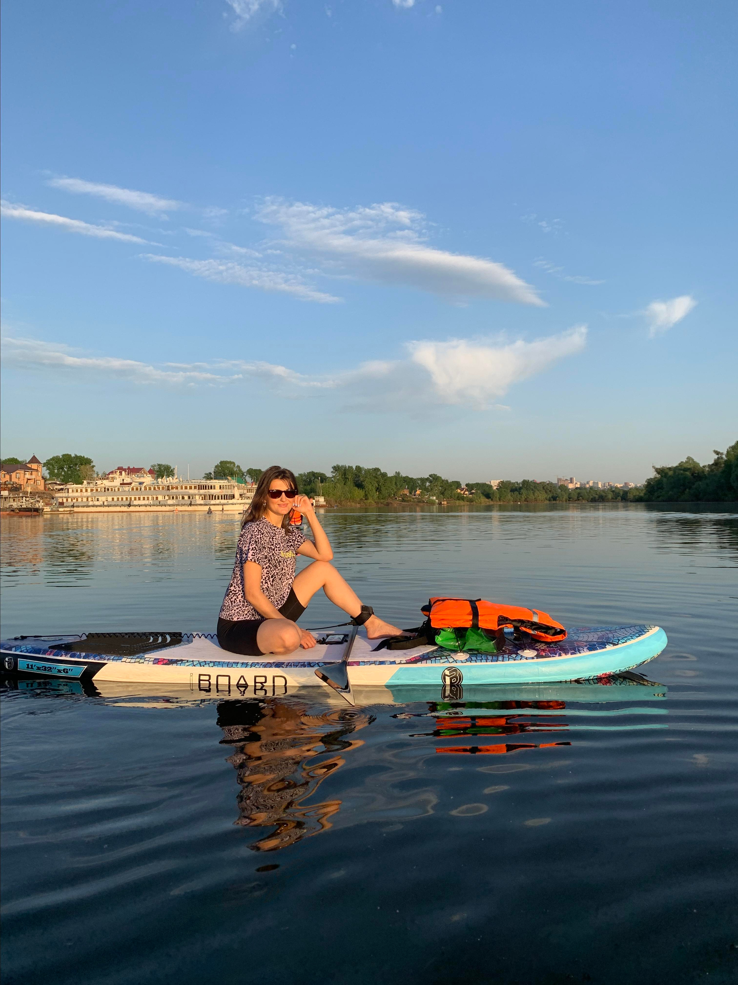 Прогулка на сапбордах в Уфе с Монумента до Затона