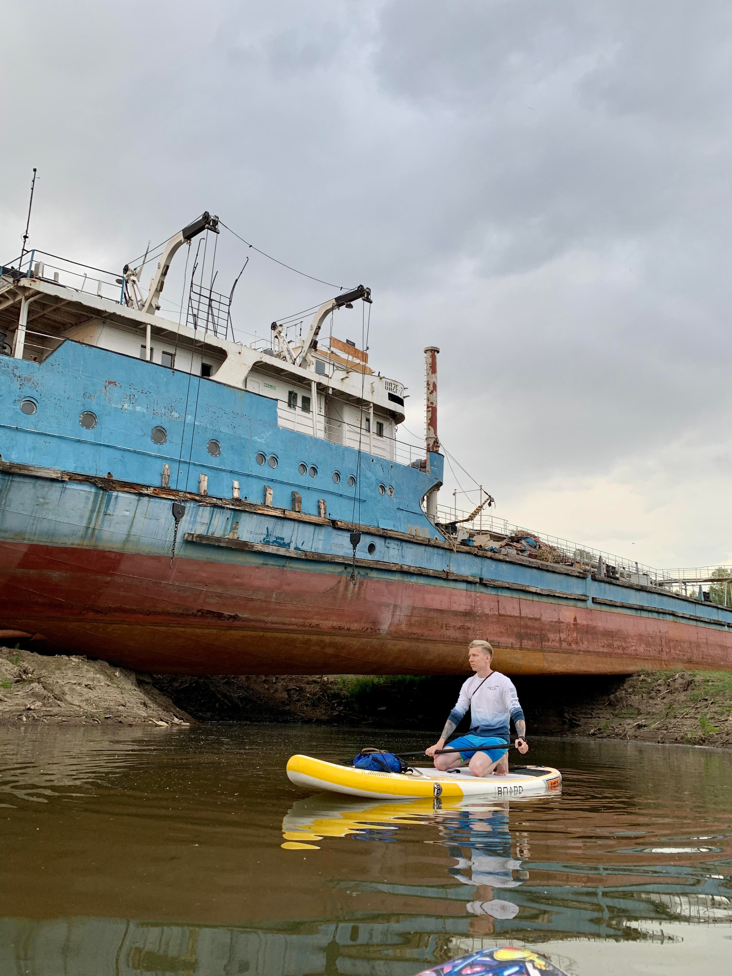 Прогулка на сапбордах в Уфе с Монумента до Затона