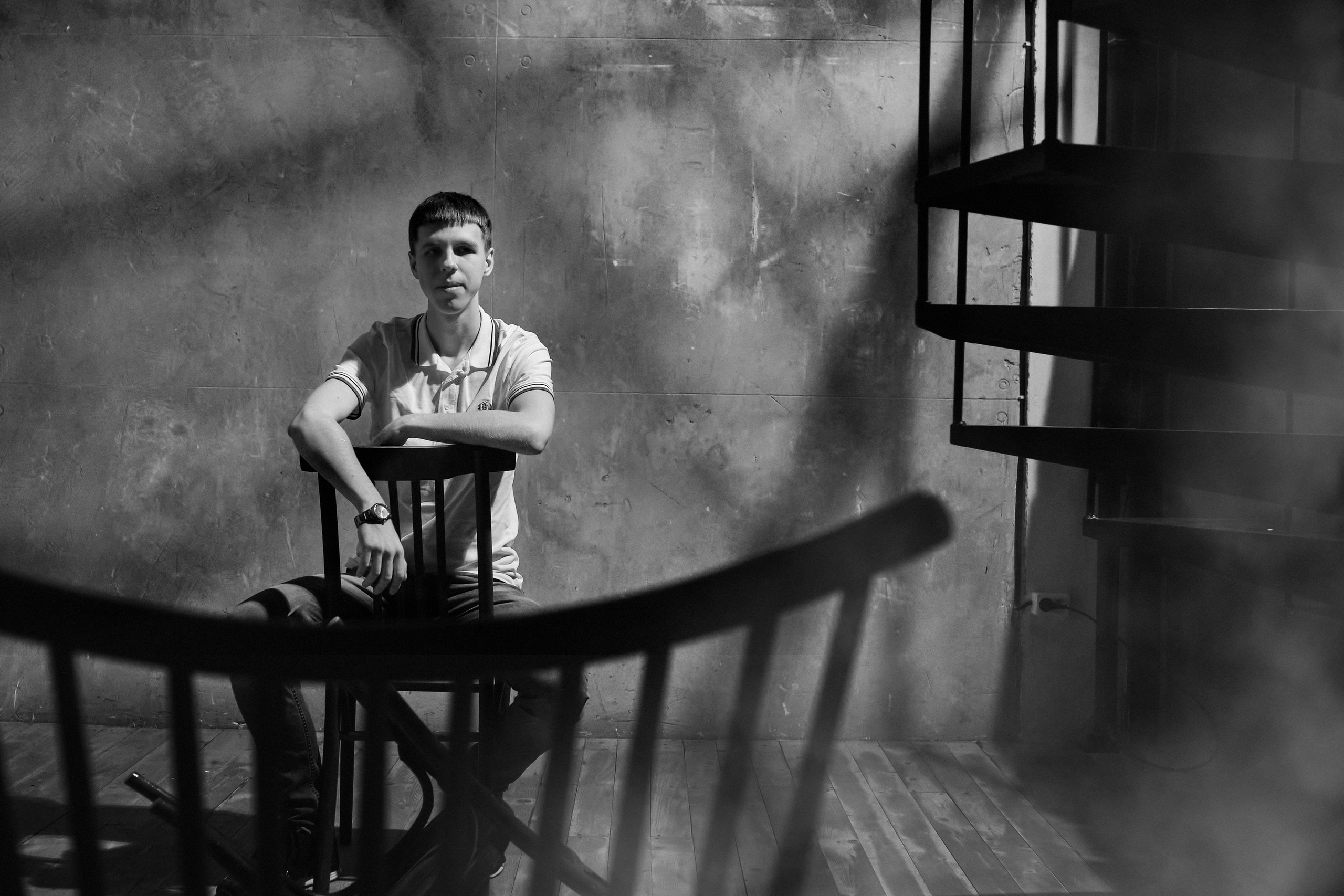 Фотосессия парня в студии. Самара