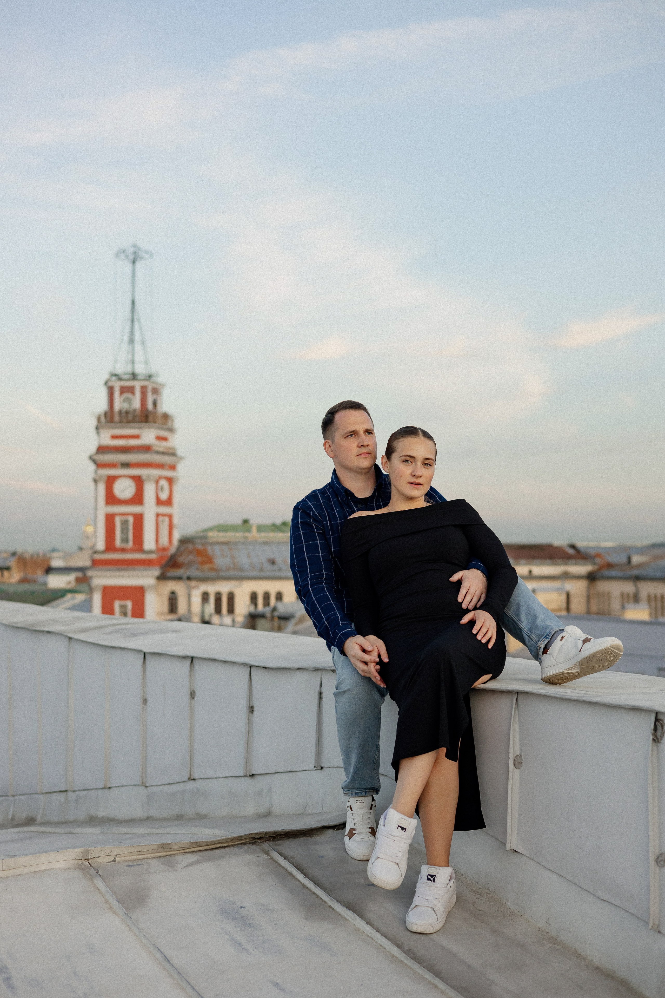 Романтика питерских крыш. Свадебный фотограф в Санкт-Петербурге Ксения Кобышева