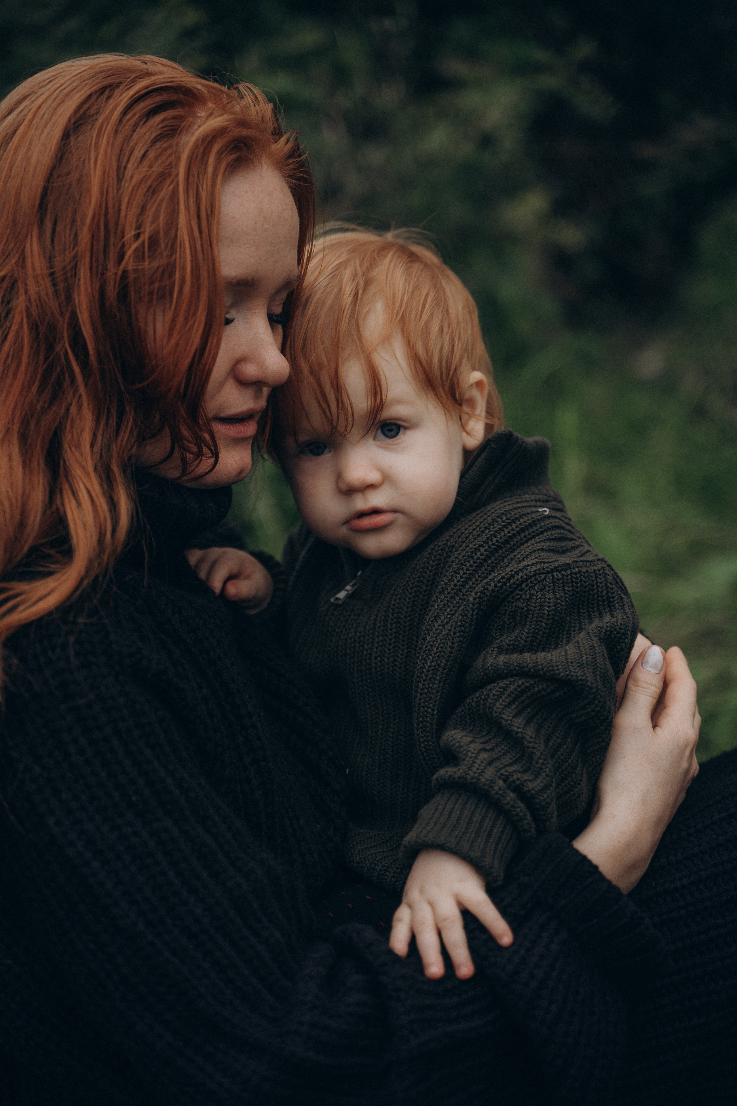 Рыжая девушка с ребенком. Свадебный и семейный фотограф Екатерина Коробова г. Моздок