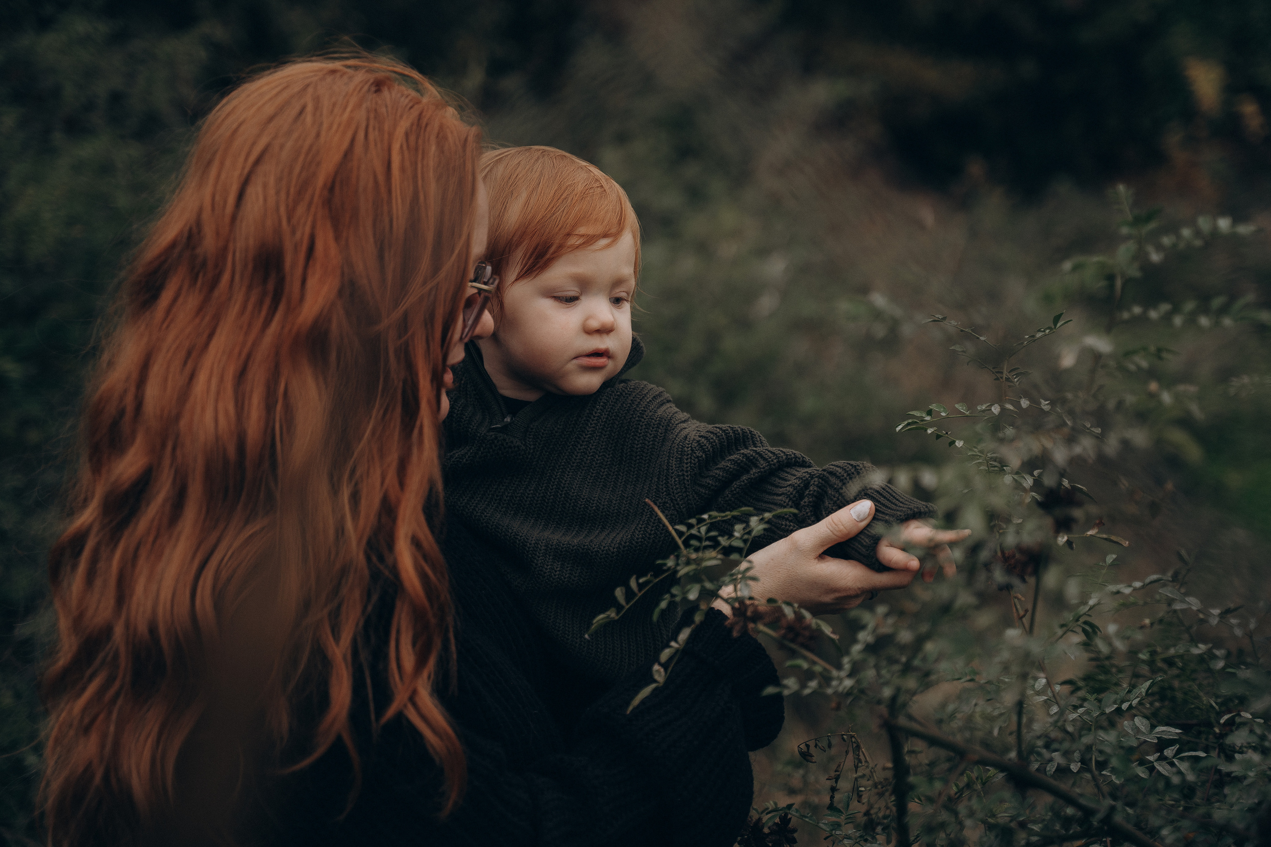 Рыжая девушка с ребенком. Свадебный и семейный фотограф Екатерина Коробова г. Моздок