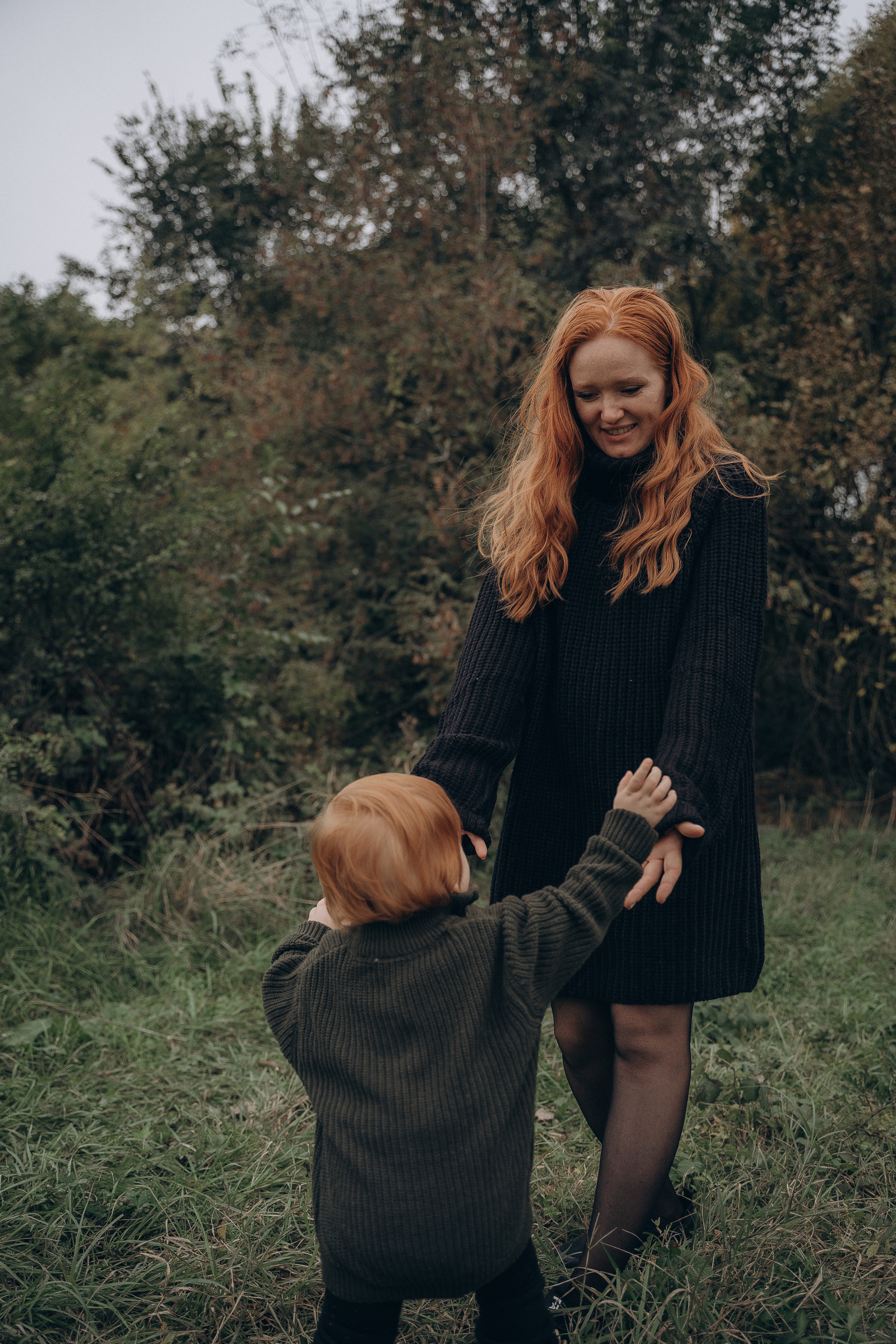 Рыжая девушка с ребенком. Свадебный и семейный фотограф Екатерина Коробова г. Моздок