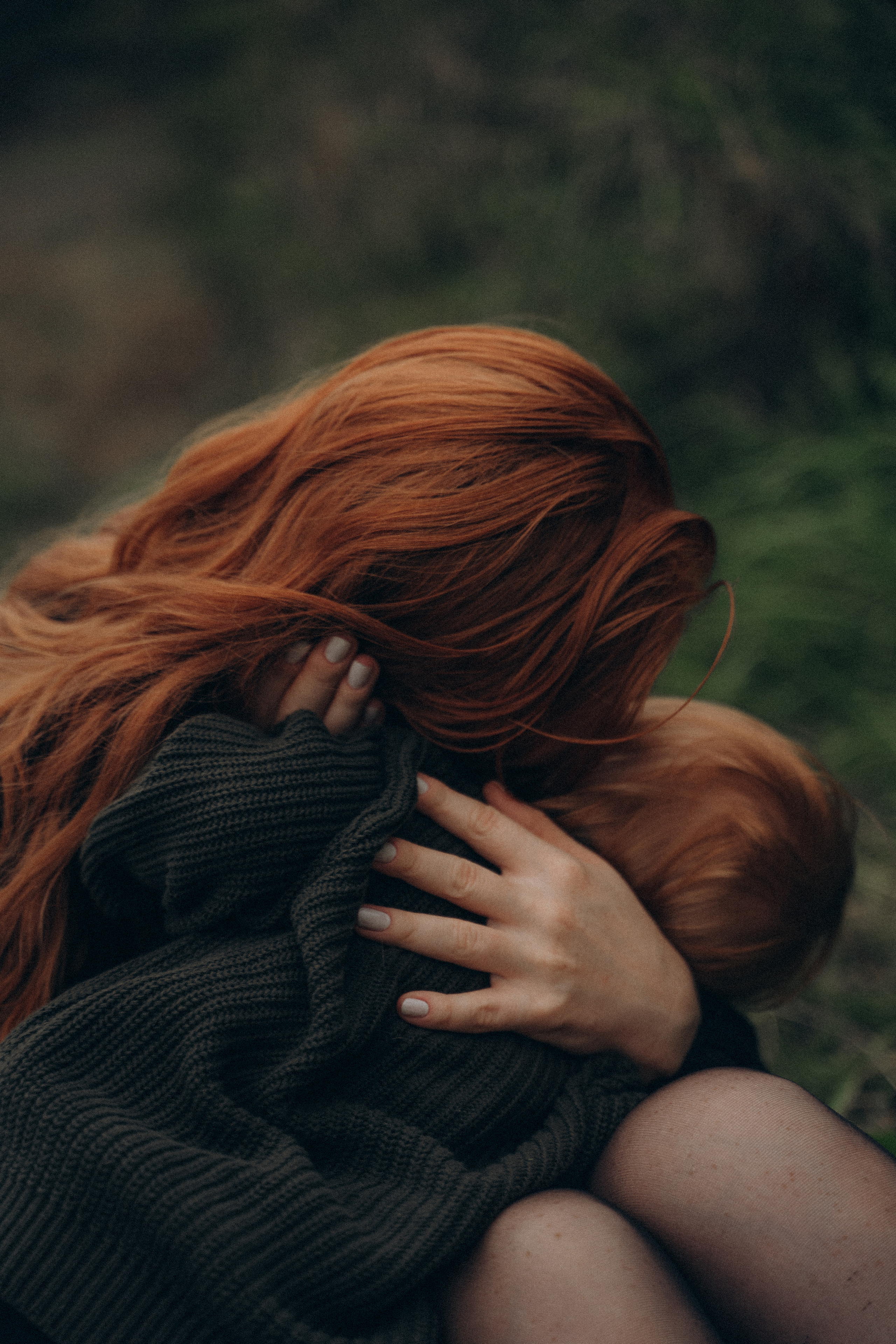 Рыжая девушка с ребенком. Свадебный и семейный фотограф Екатерина Коробова г. Моздок