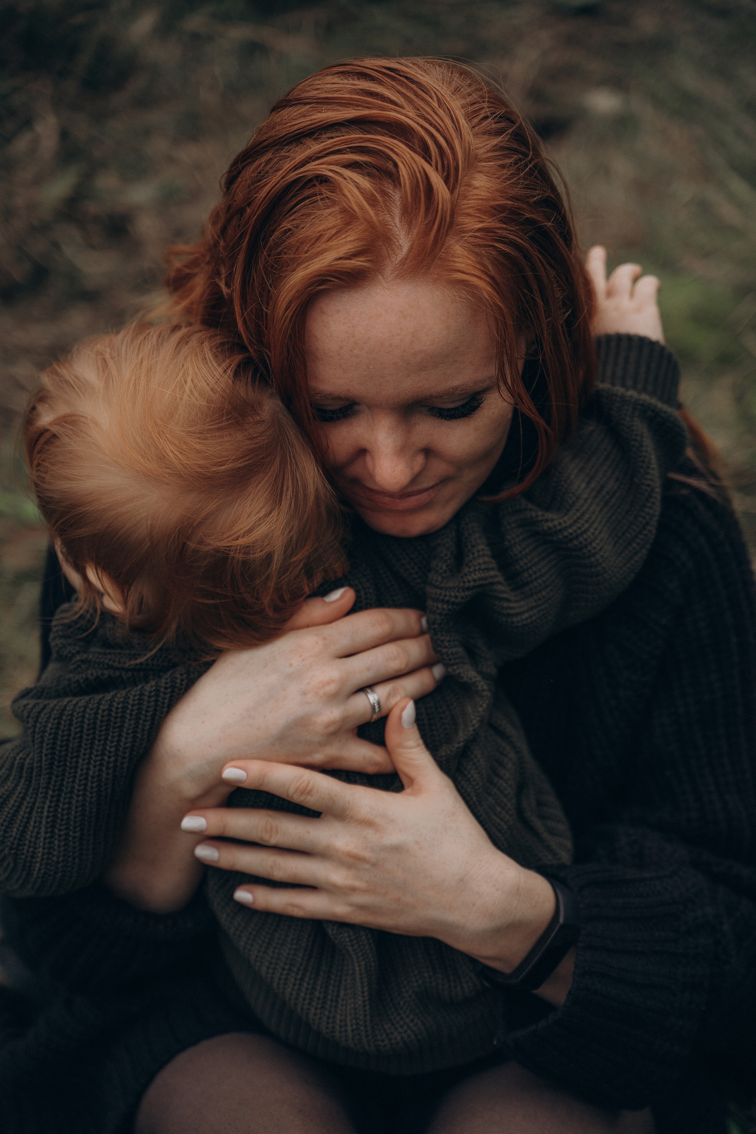 Рыжая девушка с ребенком. Свадебный и семейный фотограф Екатерина Коробова г. Моздок