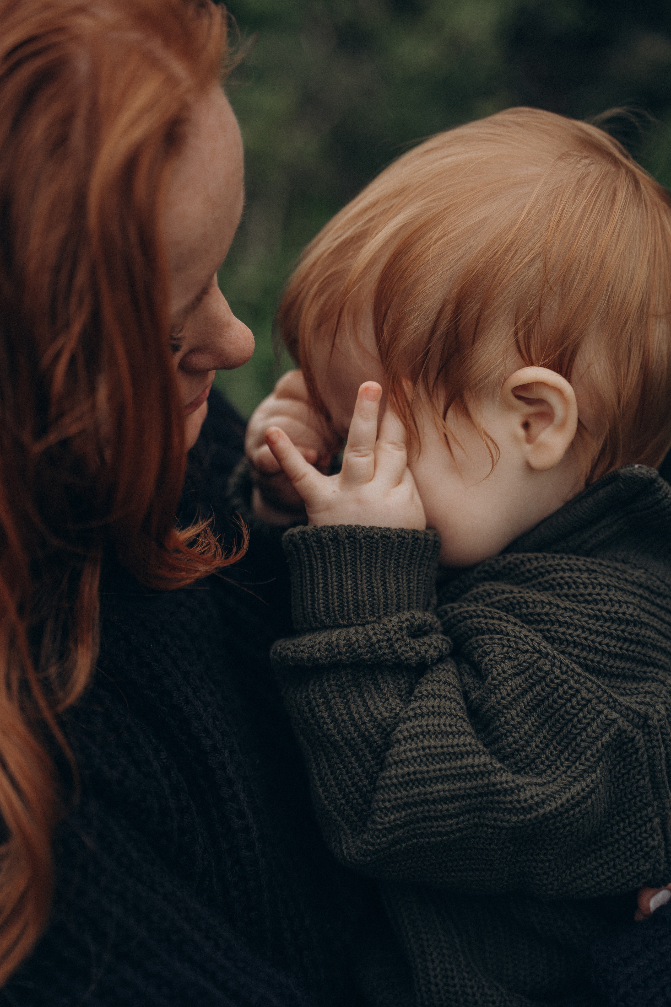 Рыжая девушка с ребенком. Свадебный и семейный фотограф Екатерина Коробова г. Моздок