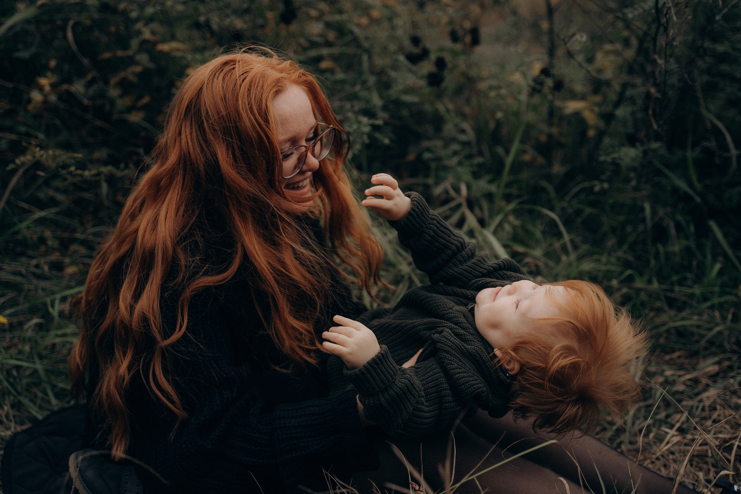 Рыжая девушка с ребенком. Свадебный и семейный фотограф Екатерина Коробова г. Моздок