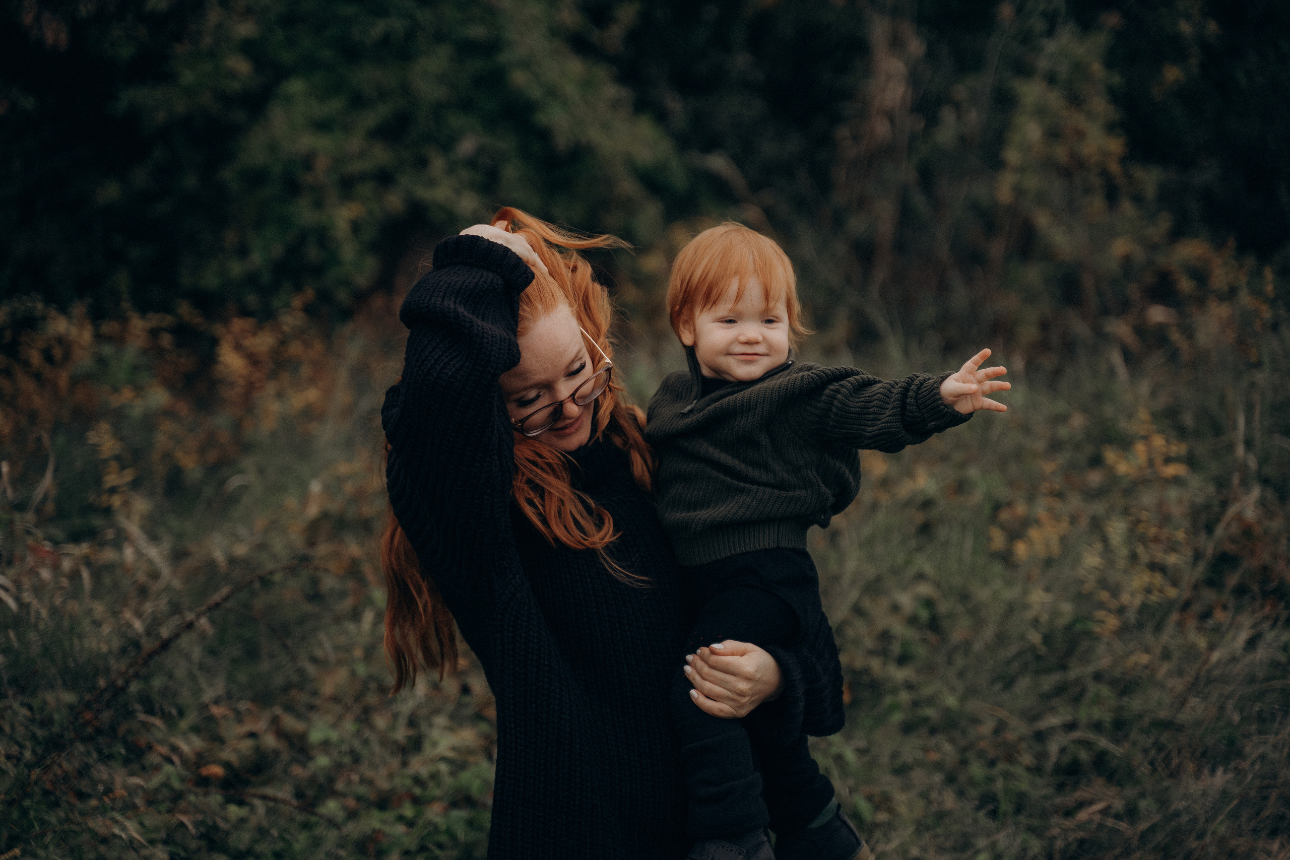 Рыжая девушка с ребенком. Свадебный и семейный фотограф Екатерина Коробова г. Моздок