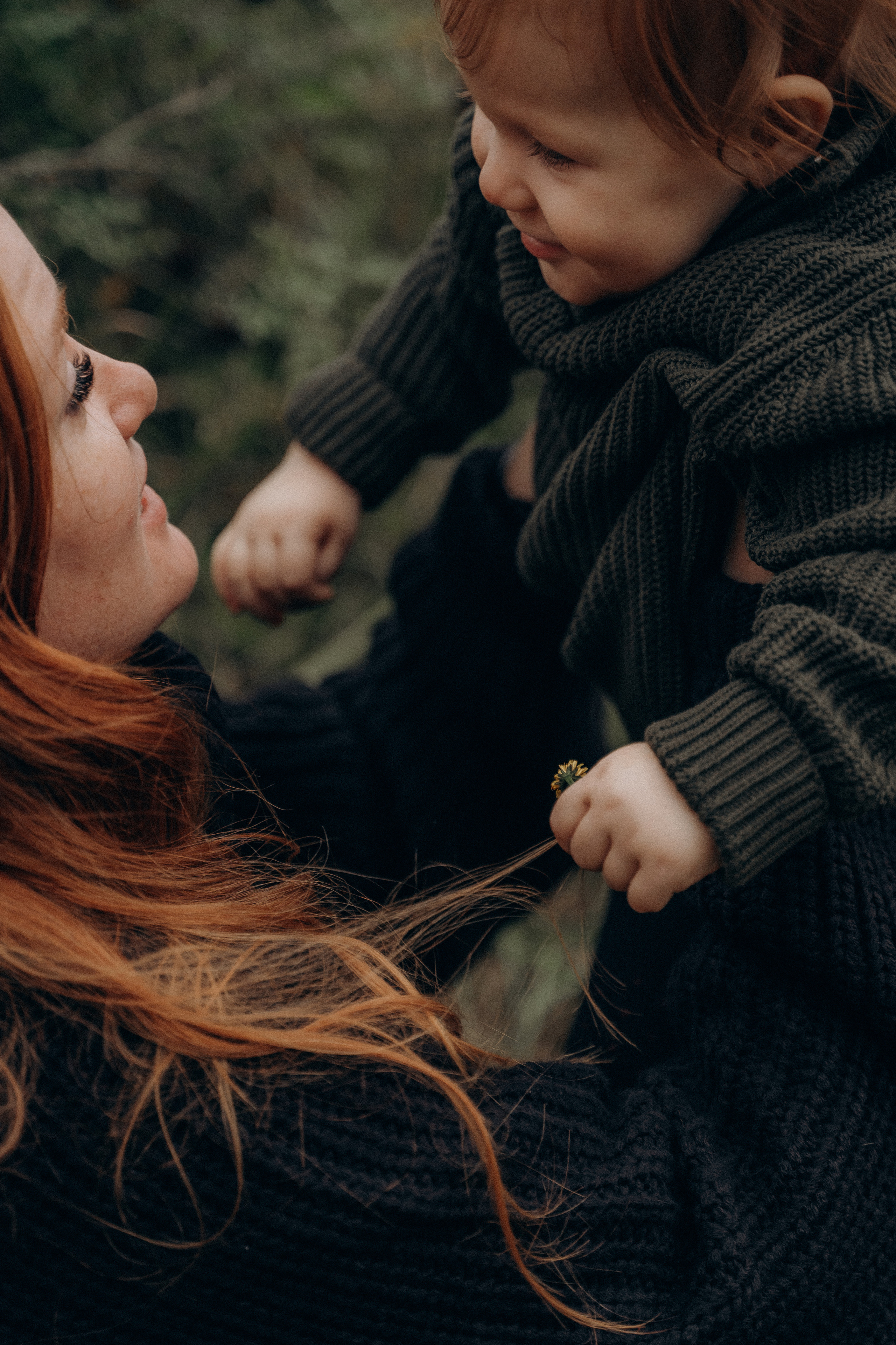 Рыжая девушка с ребенком. Свадебный и семейный фотограф Екатерина Коробова г. Моздок