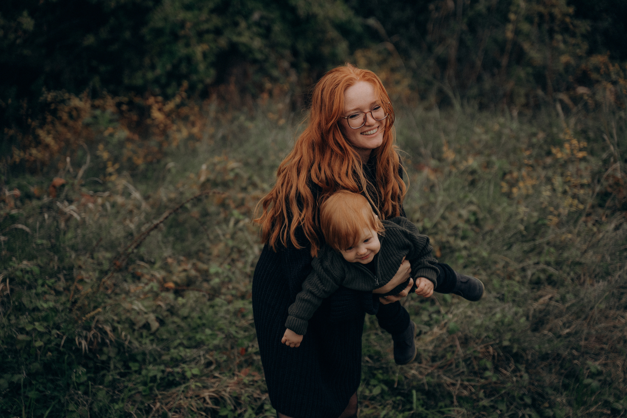 Рыжая девушка с ребенком. Свадебный и семейный фотограф Екатерина Коробова г. Моздок