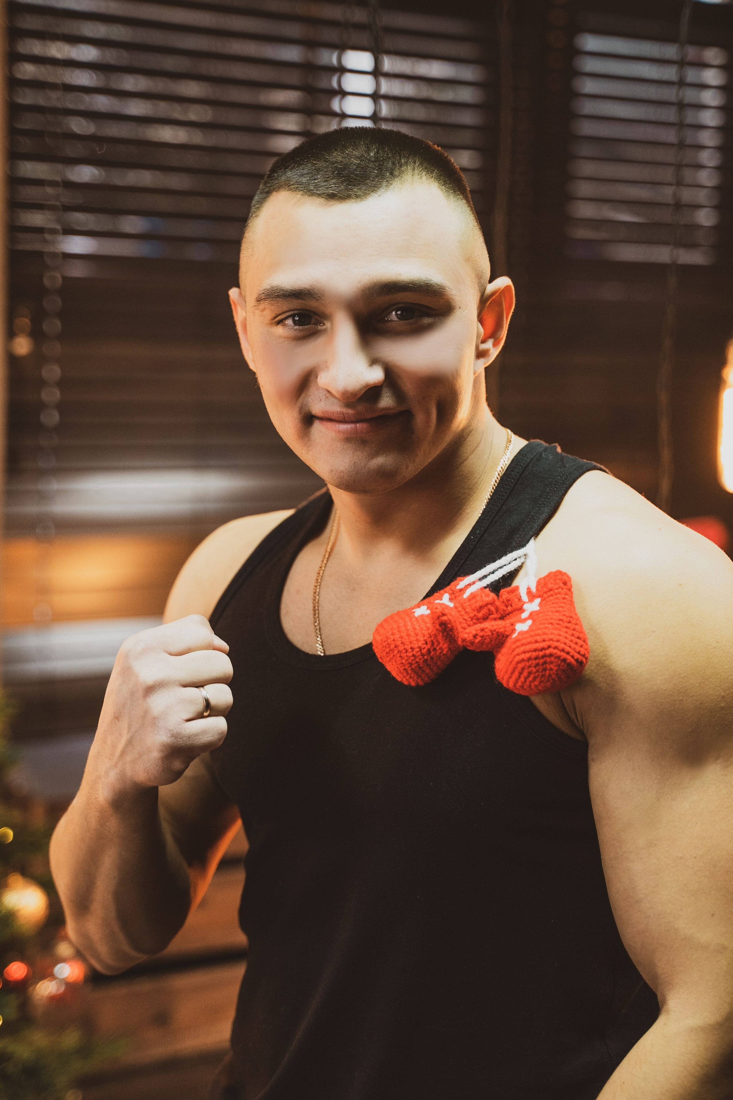 Новогодняя фотосессия беременности в студии. Анна и Кирилл. Свадебный и репортажный фотограф в Уфе| Осетрова Ольга