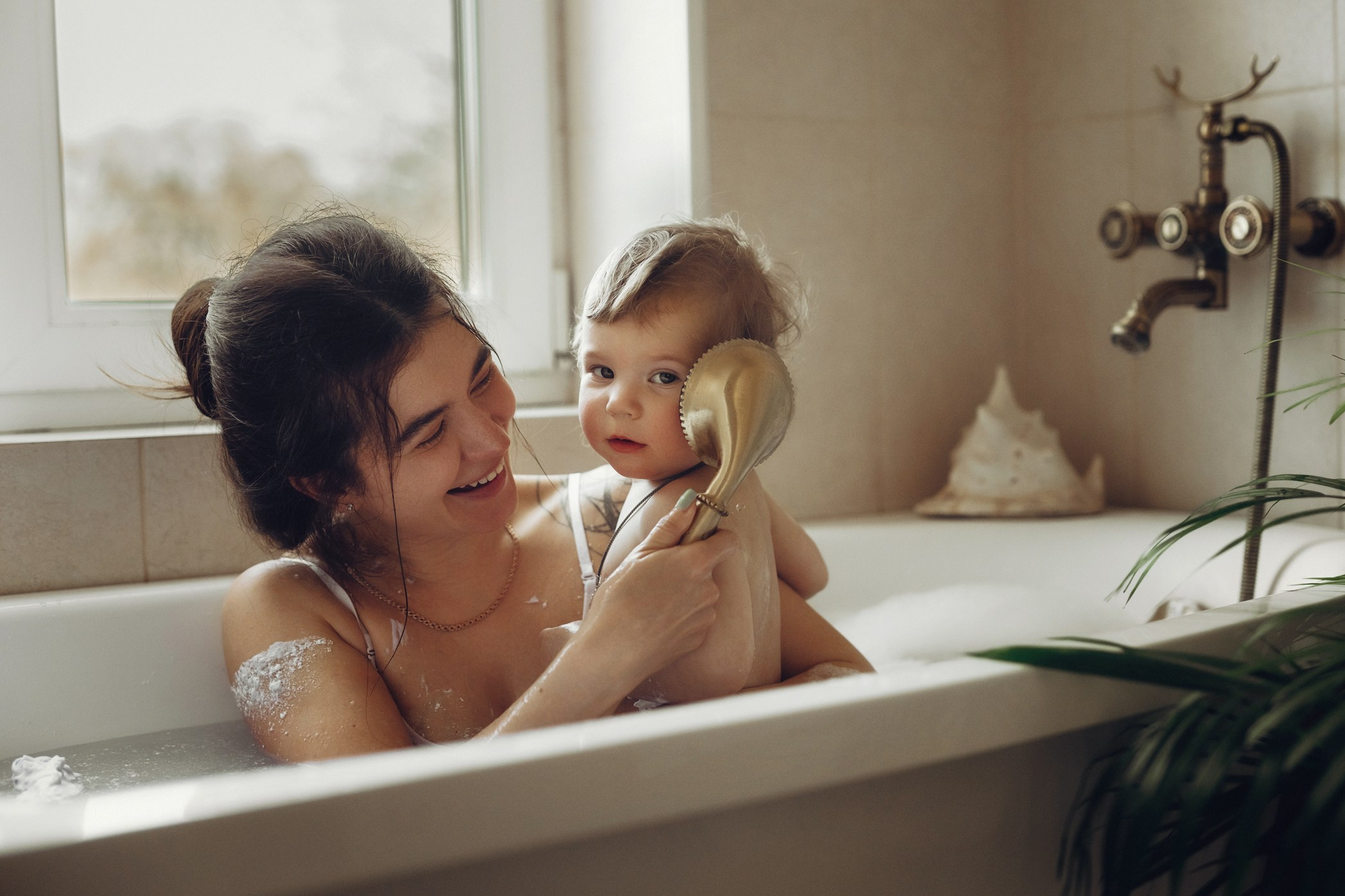 Купание Макарика. Семейный и детский фотограф |Брянск| Анастасия Перепелкина