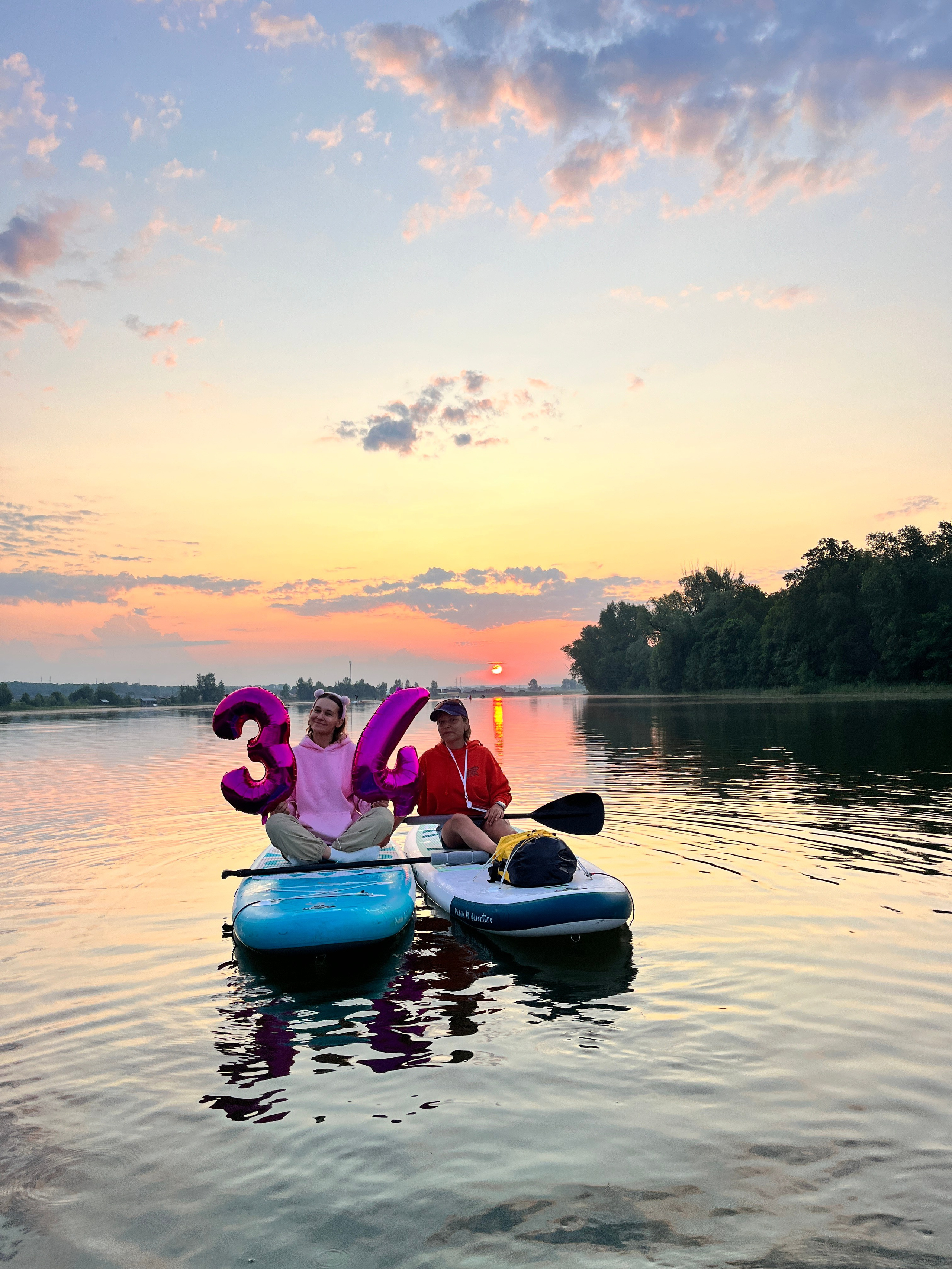 Рассветы на сапбордах в Уфе