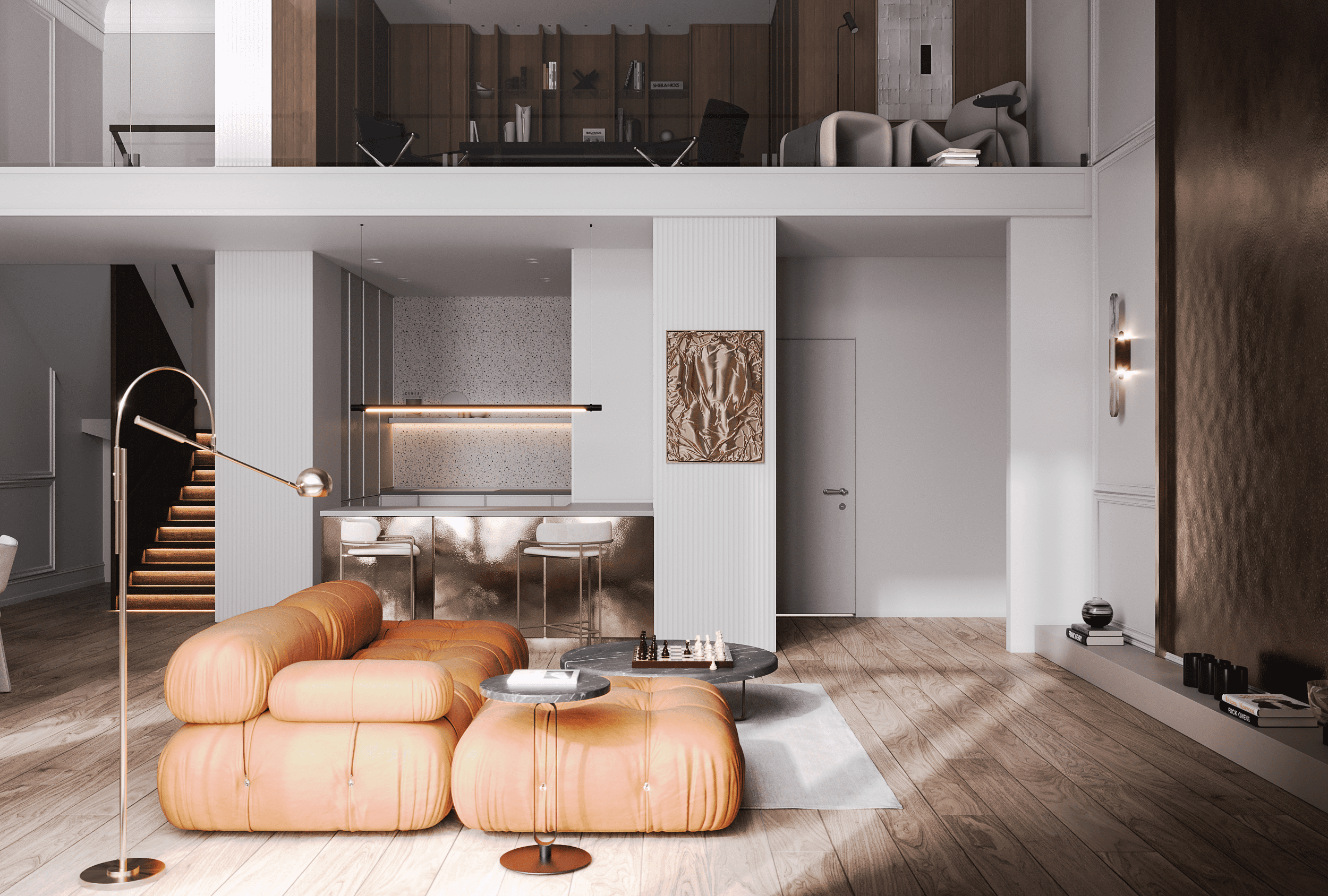 Apartment in Imperial Club, Saint Petersburg. Cg artist Shchapov Dmitry