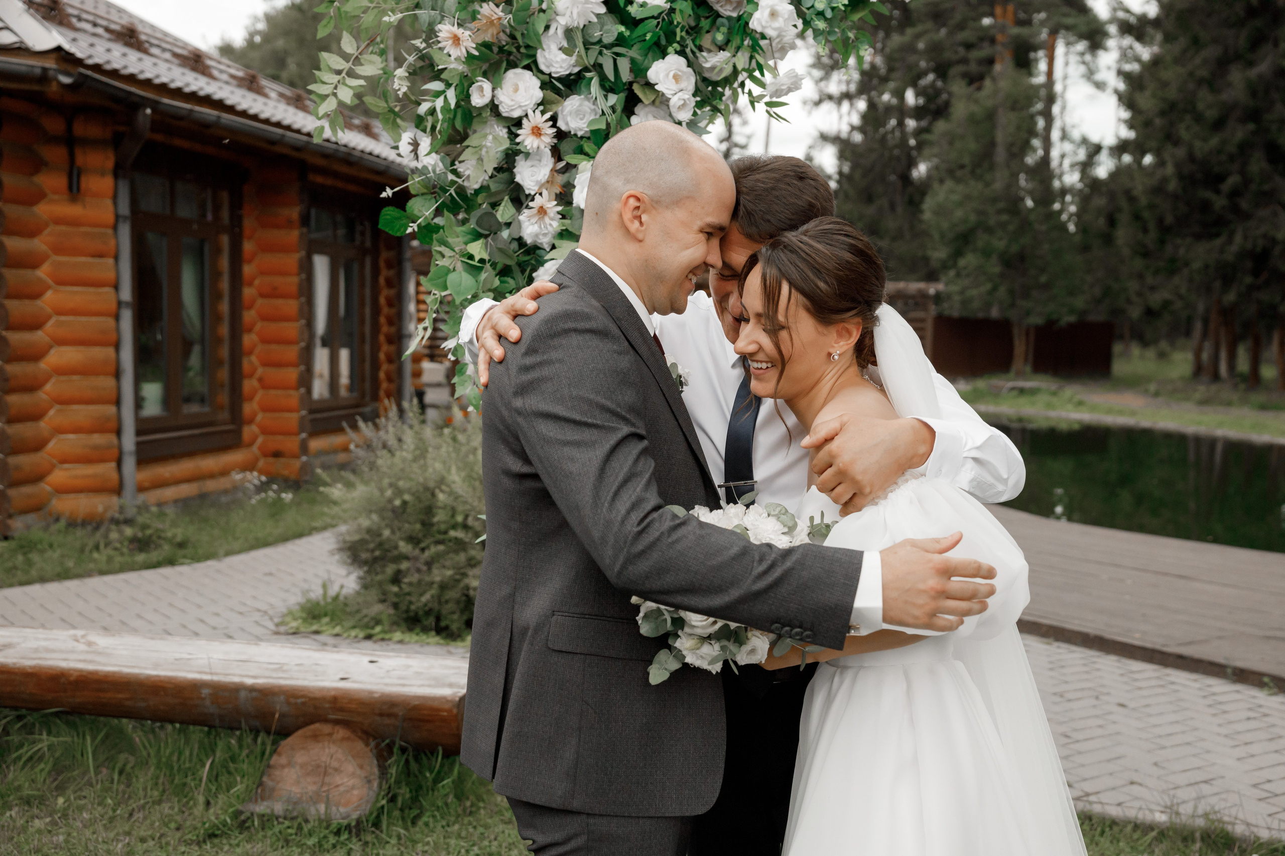 Полина и Дмитрий, загородный клуб «Барин», ЗАГС в г. Пушкино. Свадебный и репортажный фотограф (Москва, Королев и другие)