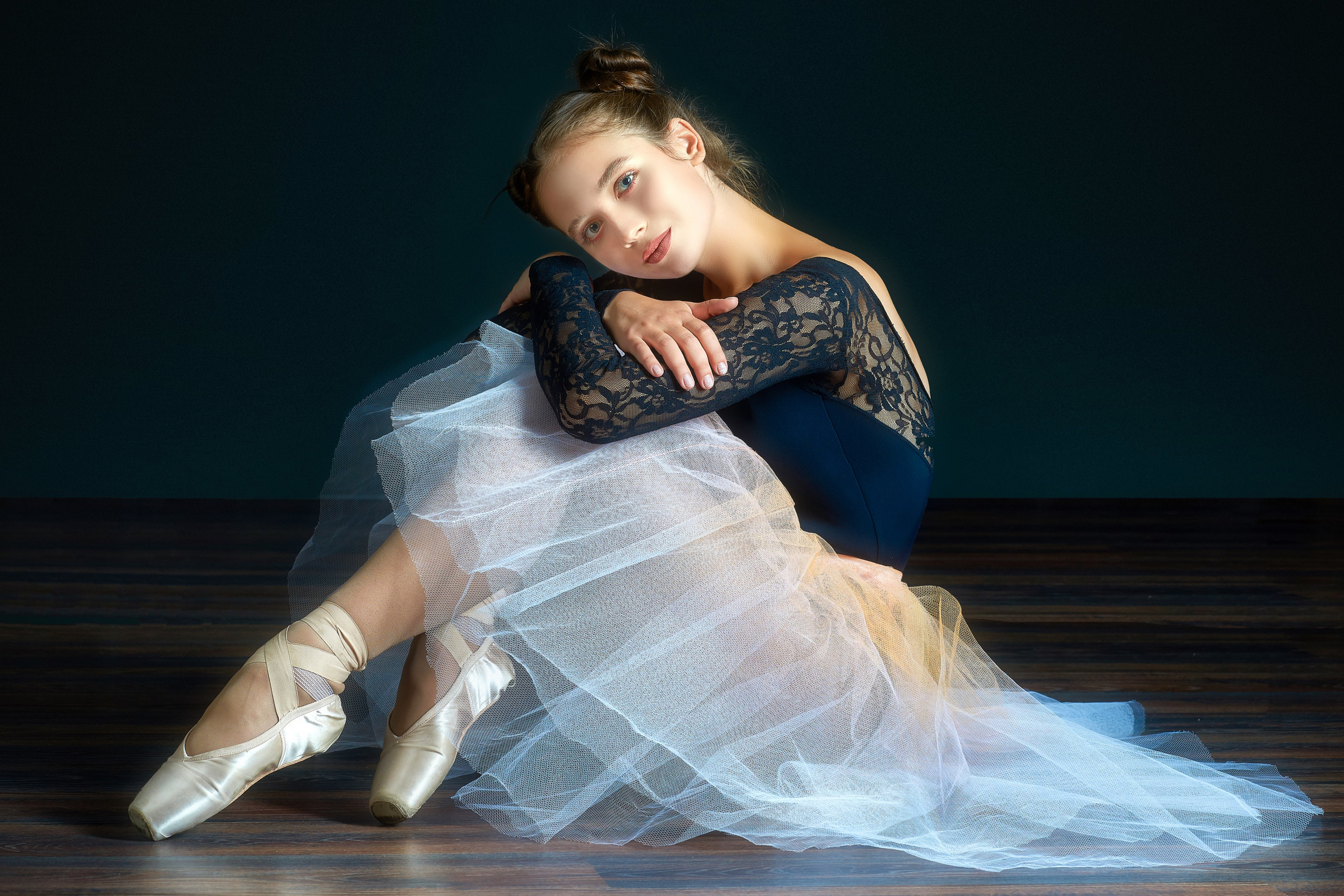 Портрет балерины в фотостудии