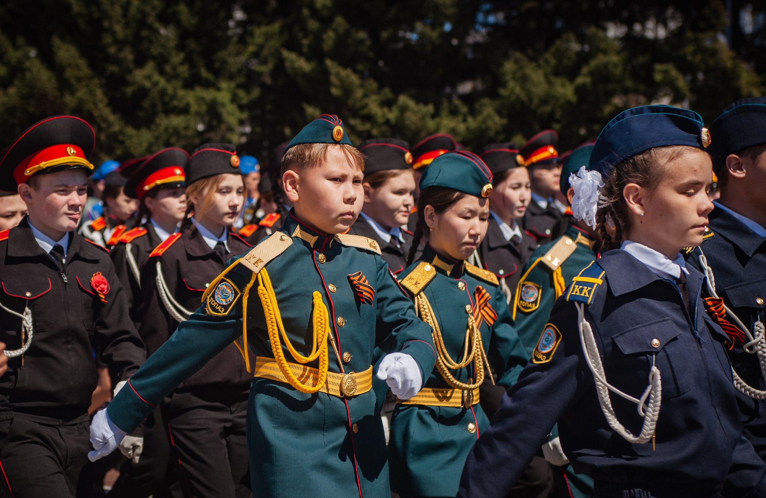8 Мая. Парад ЮнАрмии. Андреева Александра фотограф в г. Улан-Удэ