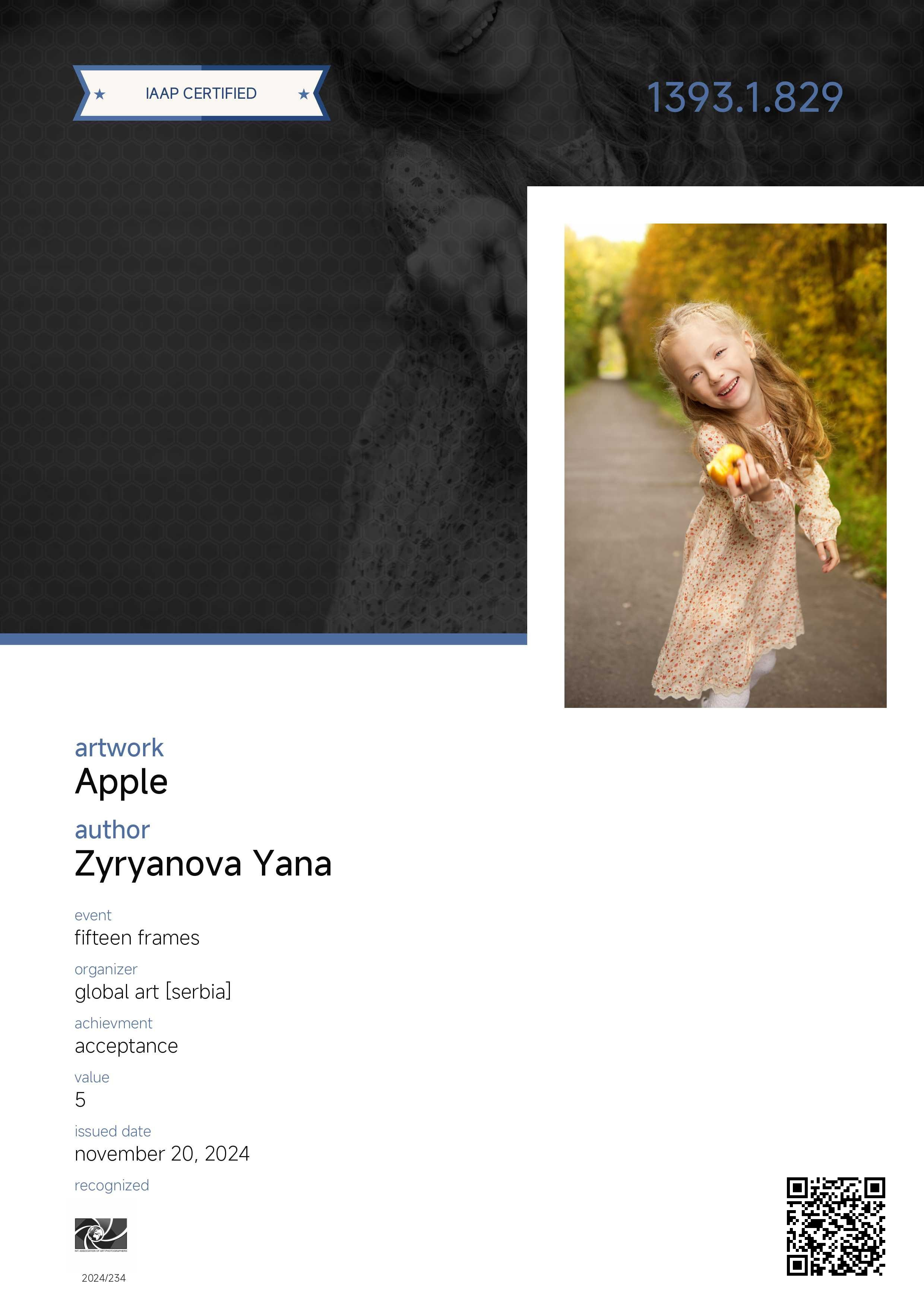 Дипломы. Фотограф Зырянова Яна, Снежинск, Екатеринбург, Челябинск