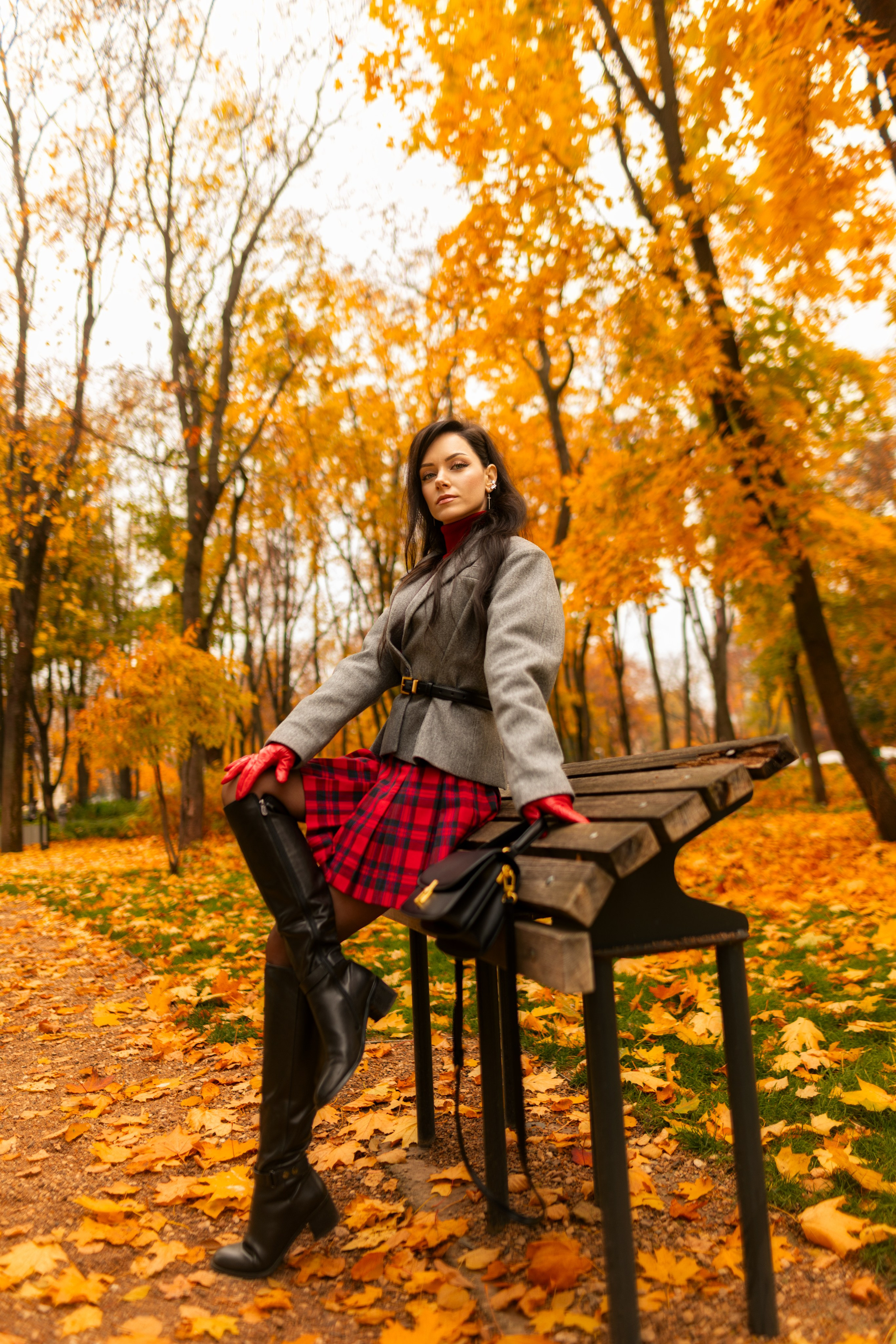 Фотосет с Екатериной в парке на осеннюю тему для «себя»